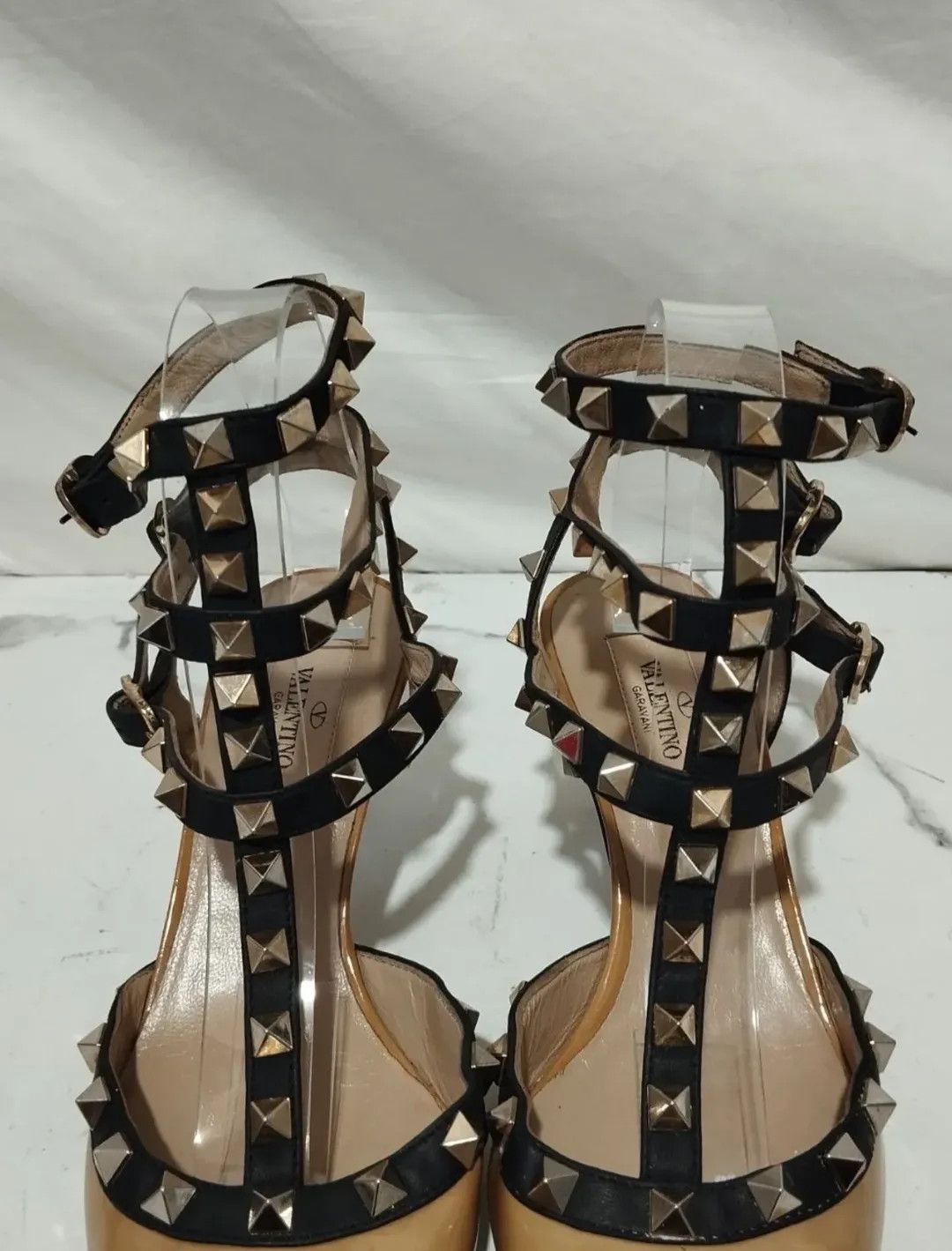 RED Valentino Valentino Garavani Rockstud Caged Pumps 6cm Heels Size US 6 / IT 36 - 3 Thumbnail