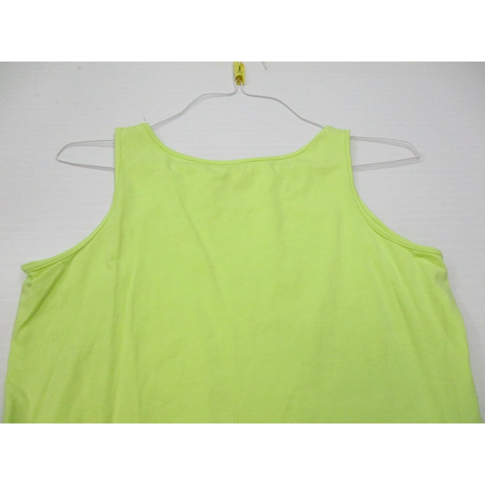 Pendleton Pendleton Women's Tank Top S Yellow Cotton Blend Sleeveless Round Neck Solid Stretch Shirt Size S / US 4 / IT 40 - 4 Thumbnail