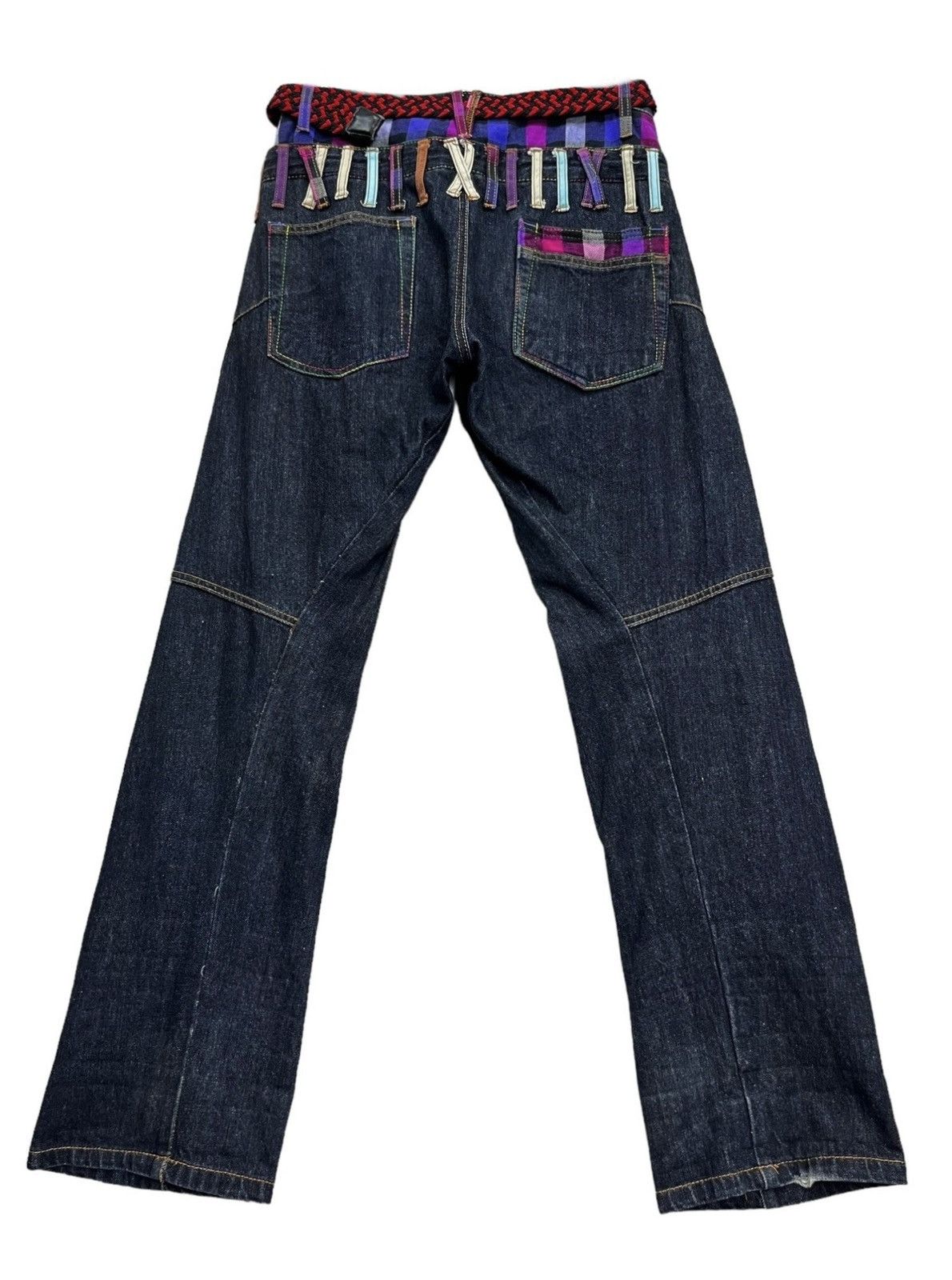 Punk and Yo FYE🔥PUNK UNION JACK Double Waist Bondage Zipper Twisted Leg Size US 30 / EU 46 - 8 Thumbnail