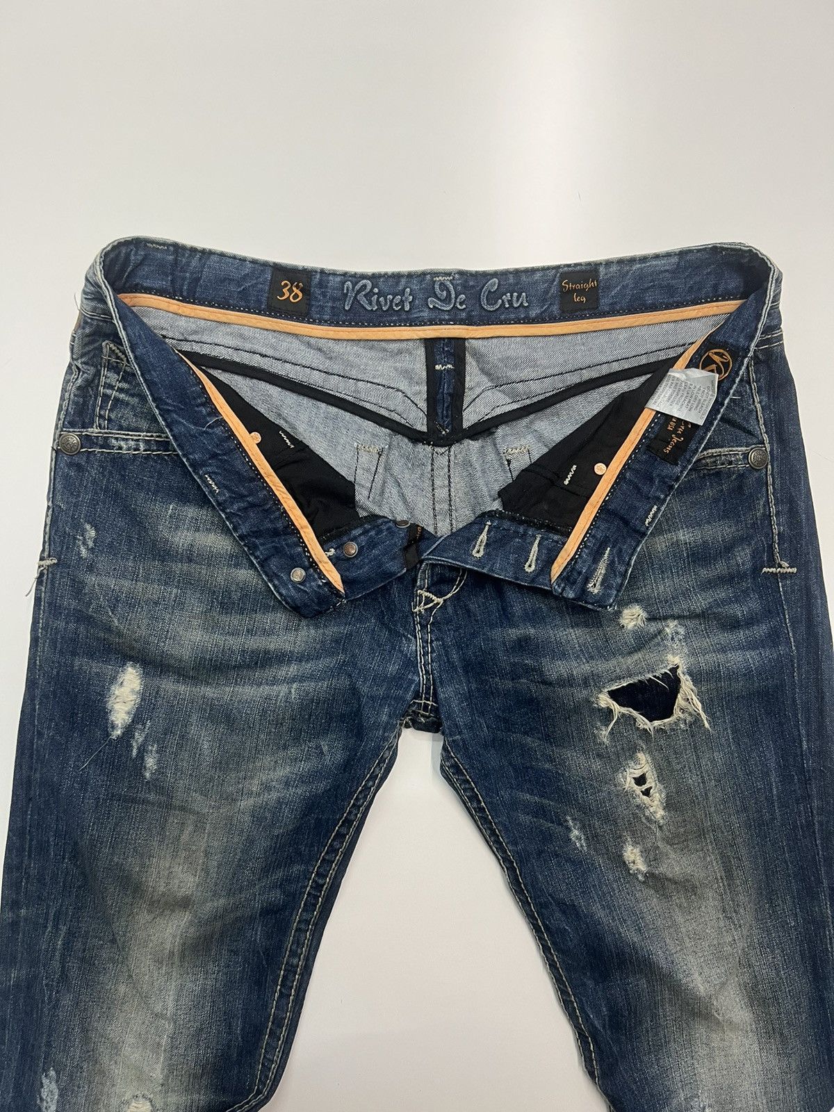 Japanese Brand × Vintage VINTAGE RIVET DE CRU JEANS SIZE 42 Size US 42 / EU 58 - 11 Thumbnail