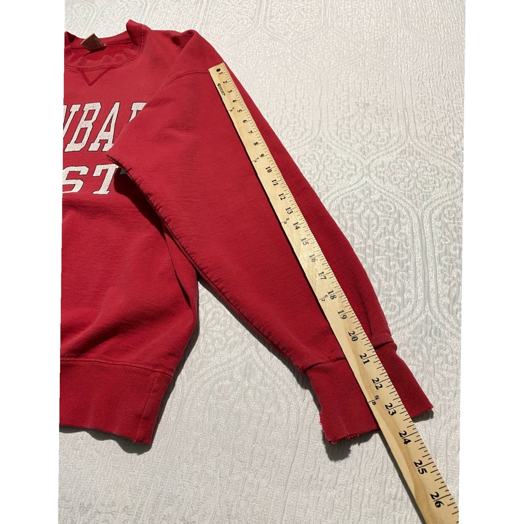 Vintage VINTAGE Gribble Sweatshirt Crewneck Unisex Adults Large Red University Graphic Print Knit Cotton Logo Solid Combo 90s College Apparel Team Wear Size US L / EU 52-54 / 3 - 8 Thumbnail