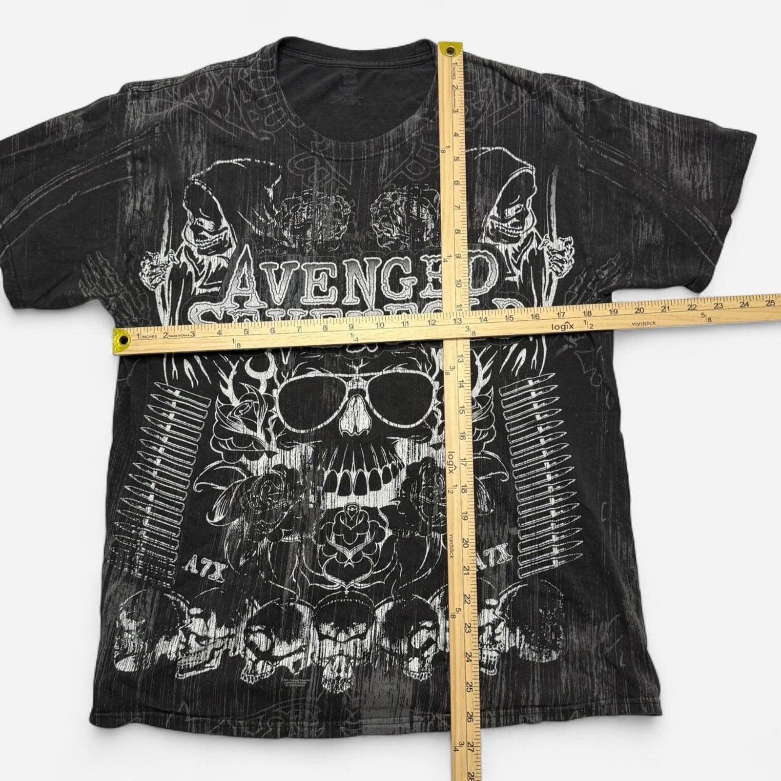 Hanes Avenged Sevenfold Y2K Skull Graphic Band Tee Black Size M Size US M / EU 48-50 / 2 - 5 Thumbnail
