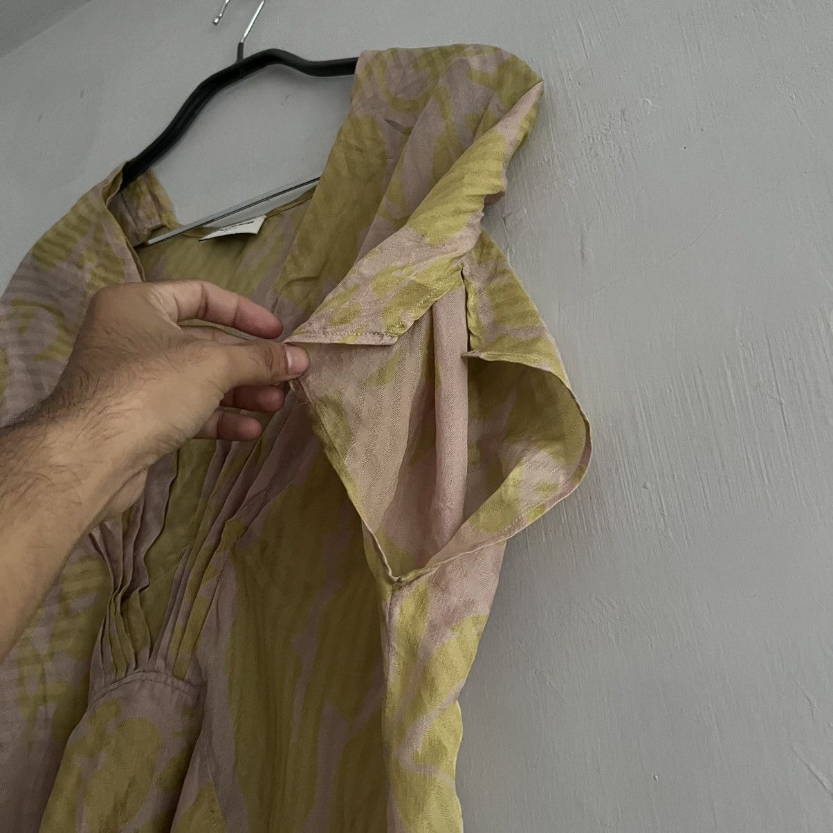 Dries Van Noten Dries Van Noten Draped Silk Cutout Side Blouse Size S / US 4 / IT 40 - 3 Thumbnail