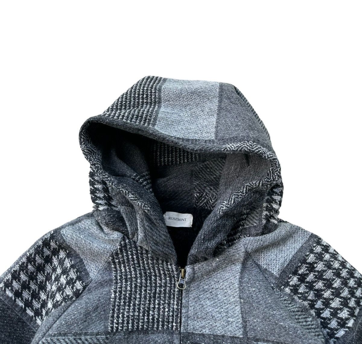 Japanese Brand Rosemint patchwork jacket hoodie Size US M / EU 48-50 / 2 - 2 Thumbnail