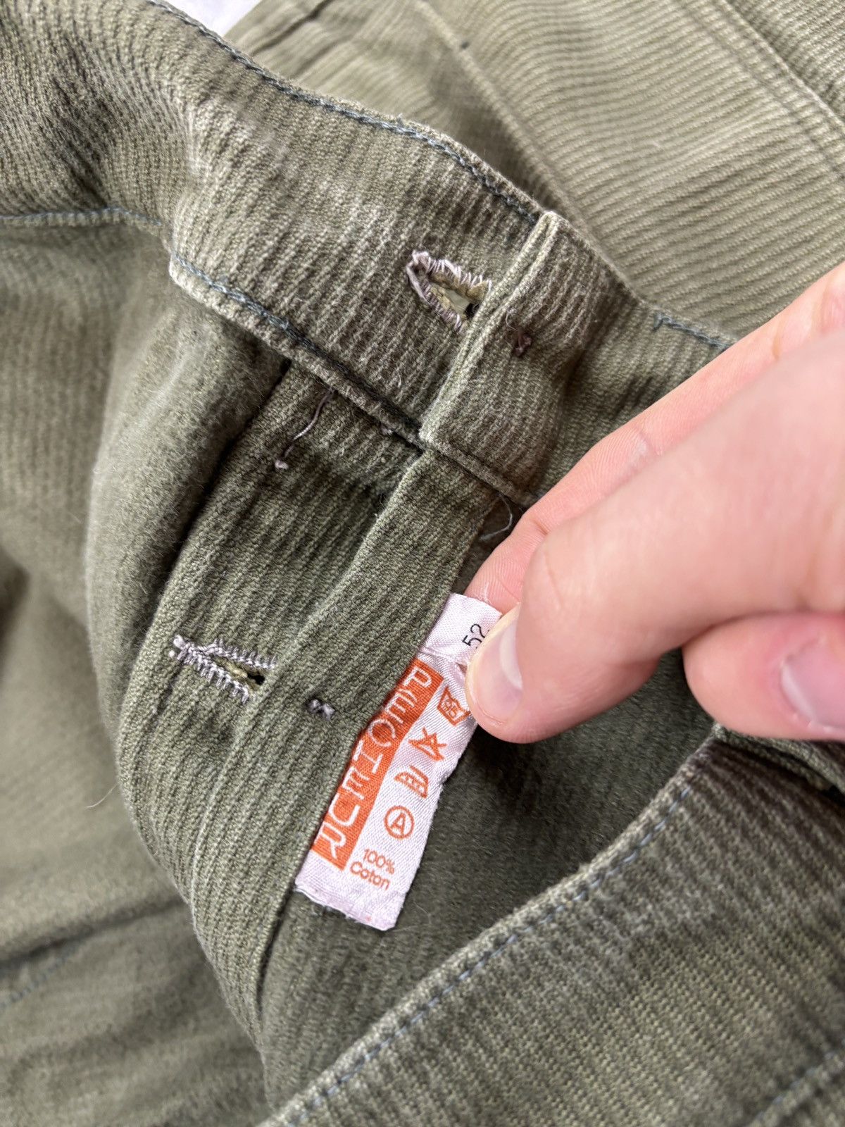Vintage Vintage military style pants khaki green mens Size US 34 / EU 50 - 7 Thumbnail