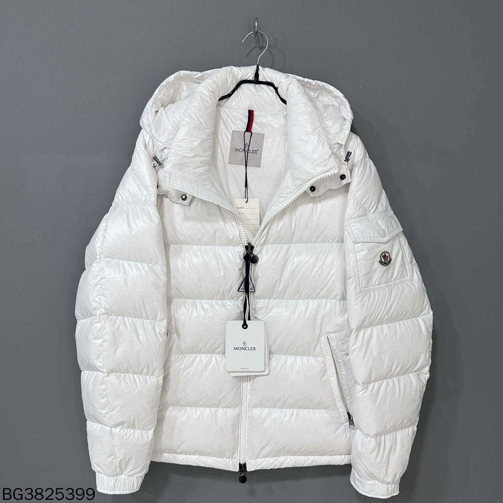 Moncler Moncler Maya White Logo Down Jacket Size US XXL / EU 58 / 5 - 1 Thumbnail