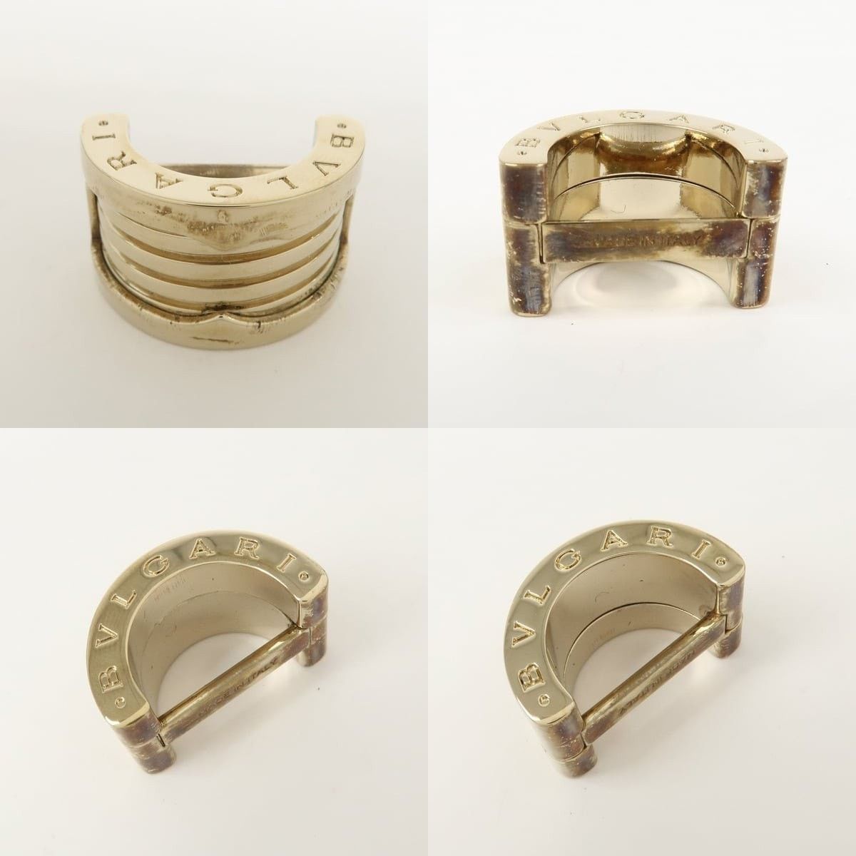 Bvlgari Bvlgari B.zero1 Gold Plated Scarf Ring Size ONE SIZE - 3 Thumbnail