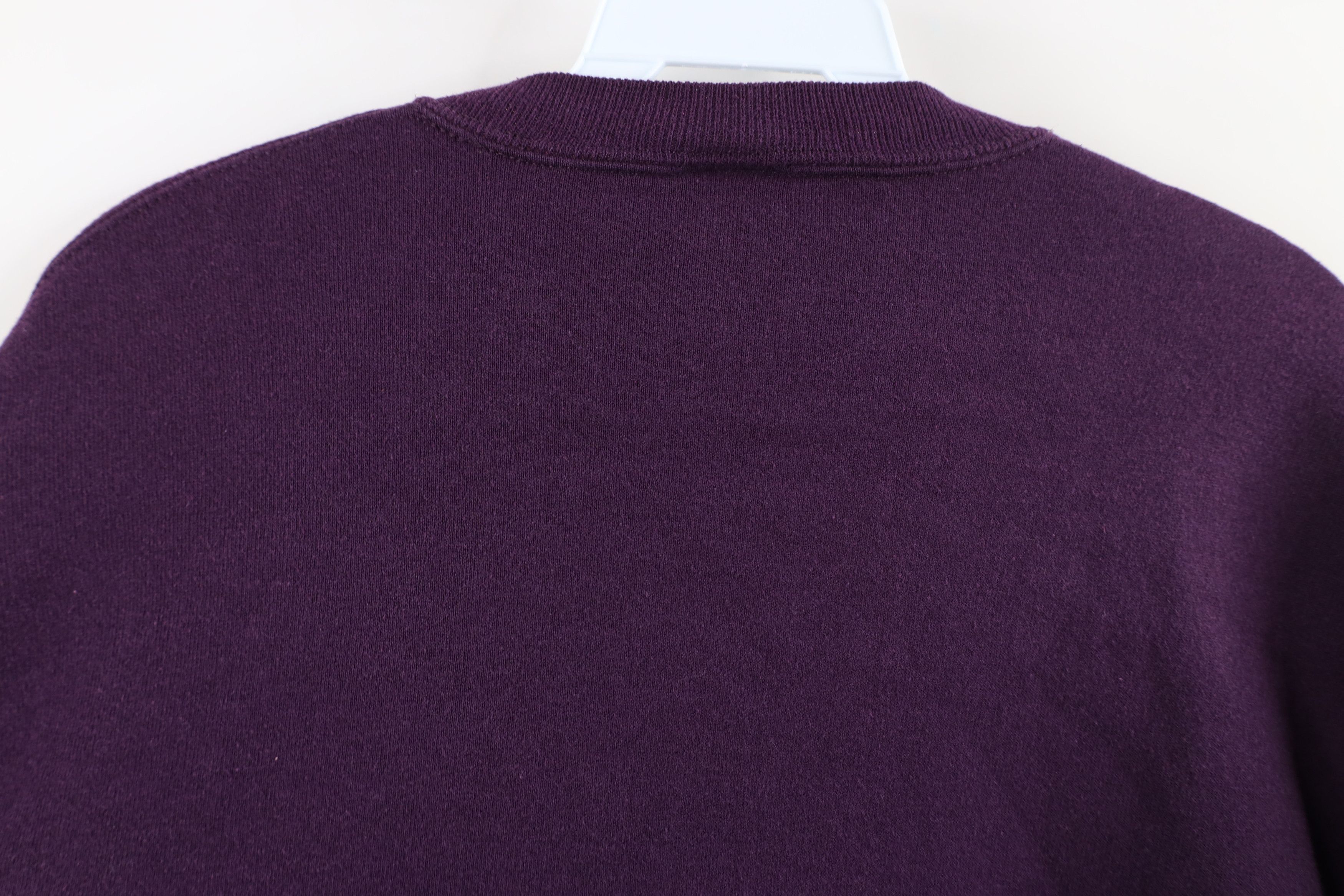 Vintage Vintage 90s Streetwear Crewneck Sweatshirt Eggplant USA Size US L / EU 52-54 / 3 - 9 Thumbnail