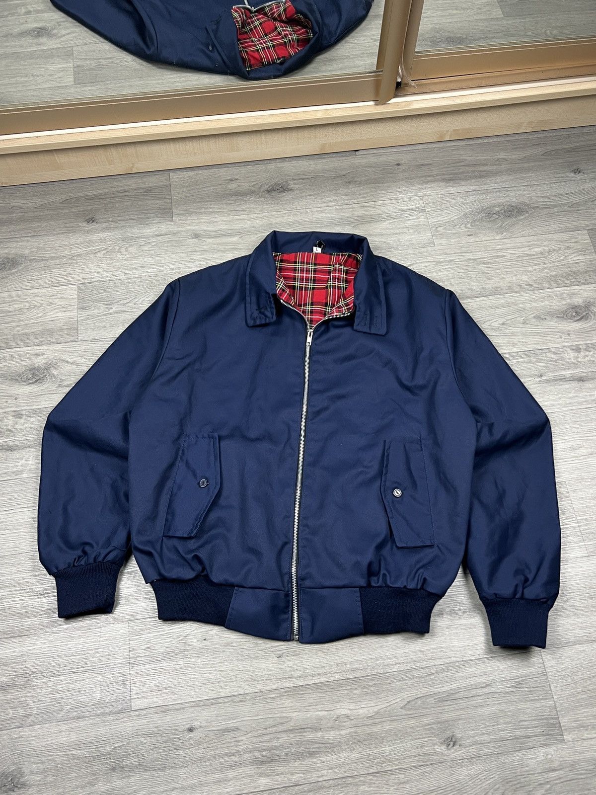 New England Outerwear Vintage England Plaid Lined Collared Bomber Jacket Size US L / EU 52-54 / 3 - 1 Thumbnail