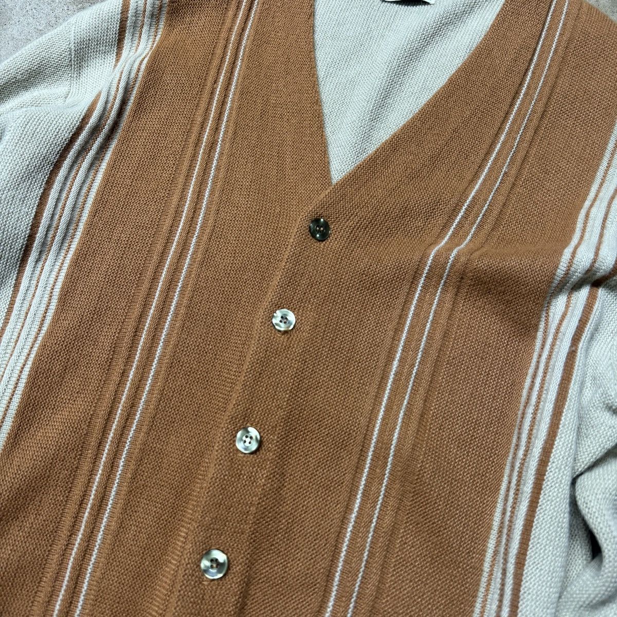 Vintage 60s Sears Striped Mod Cardigan Sweater Size US L / EU 52-54 / 3 - 4 Thumbnail