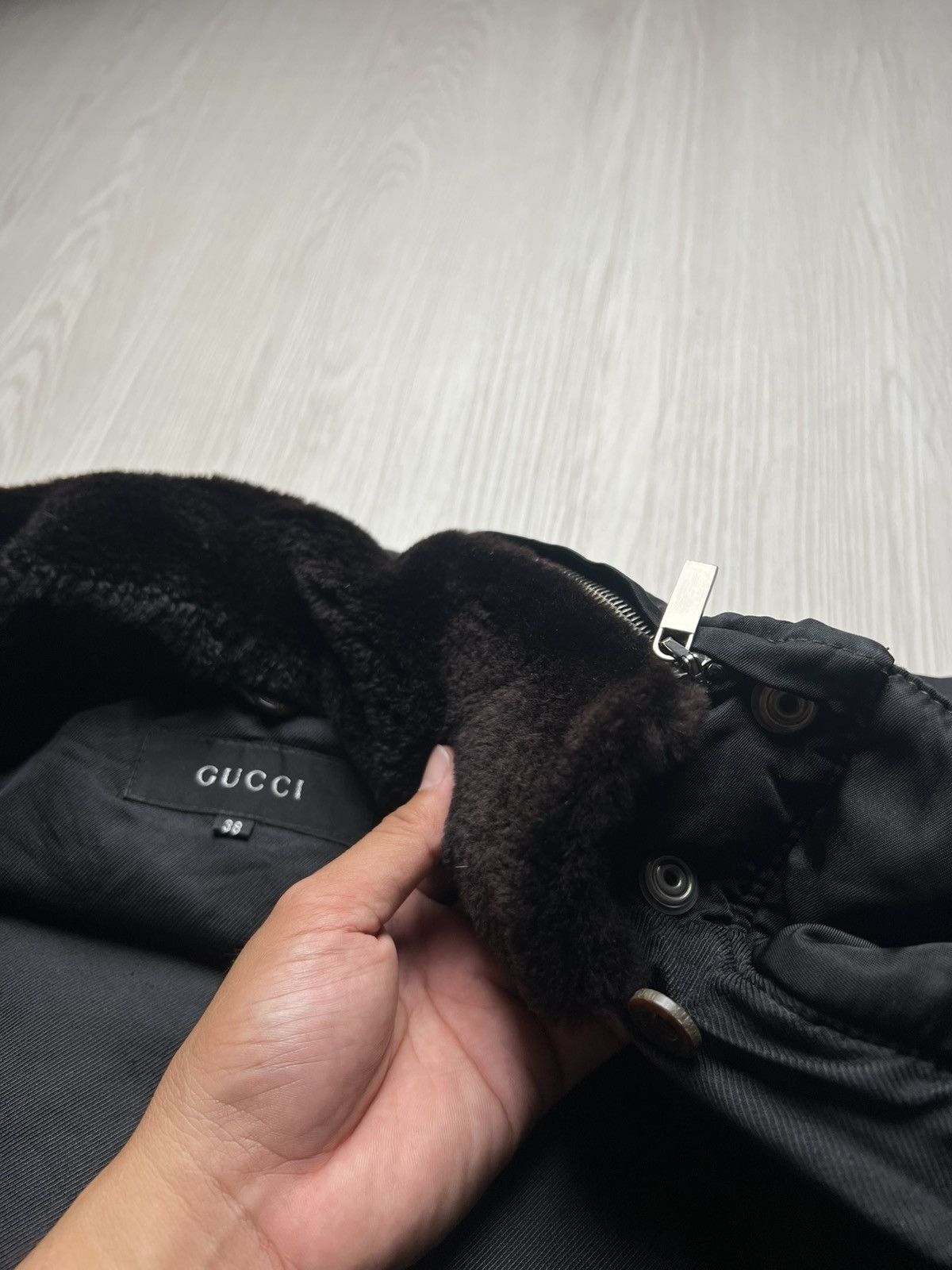 Gucci Gucci Tom Ford Era Goose Down Jacket With Fur Collar Size US M / EU 48-50 / 2 - 9 Thumbnail