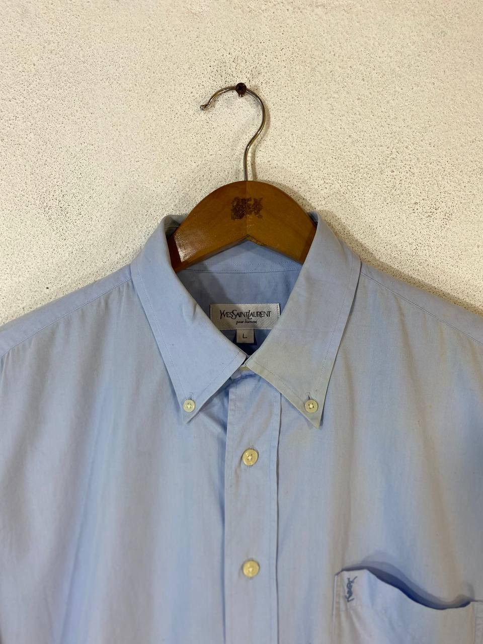 Yves Saint Laurent yves saint laurent plain shirt nice design Size US L / EU 52-54 / 3 - 2 Thumbnail
