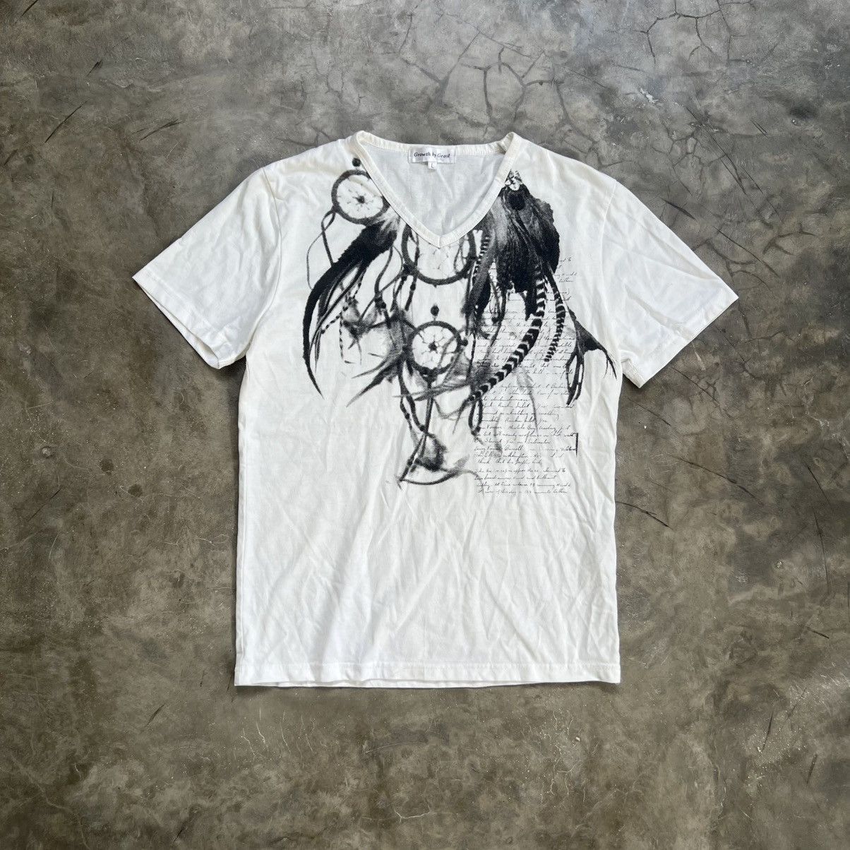 14th Addiction 2000s Growth by Grail Vkei Style V Necklace Poem T-Shirt Size US L / EU 52-54 / 3 - 1 Thumbnail