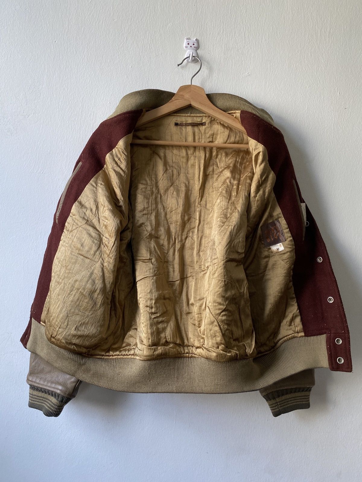 Vintage Vintage Mens Bigi Wool Leather Varsity Jacket Size US M / EU 48-50 / 2 - 9 Thumbnail
