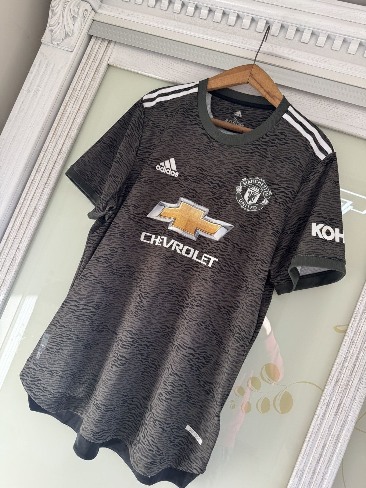 Adidas Manchester United 2020-2021 Away Authentic Soccer Jersey Kit Size US XL / EU 56 / 4 - 3 Thumbnail