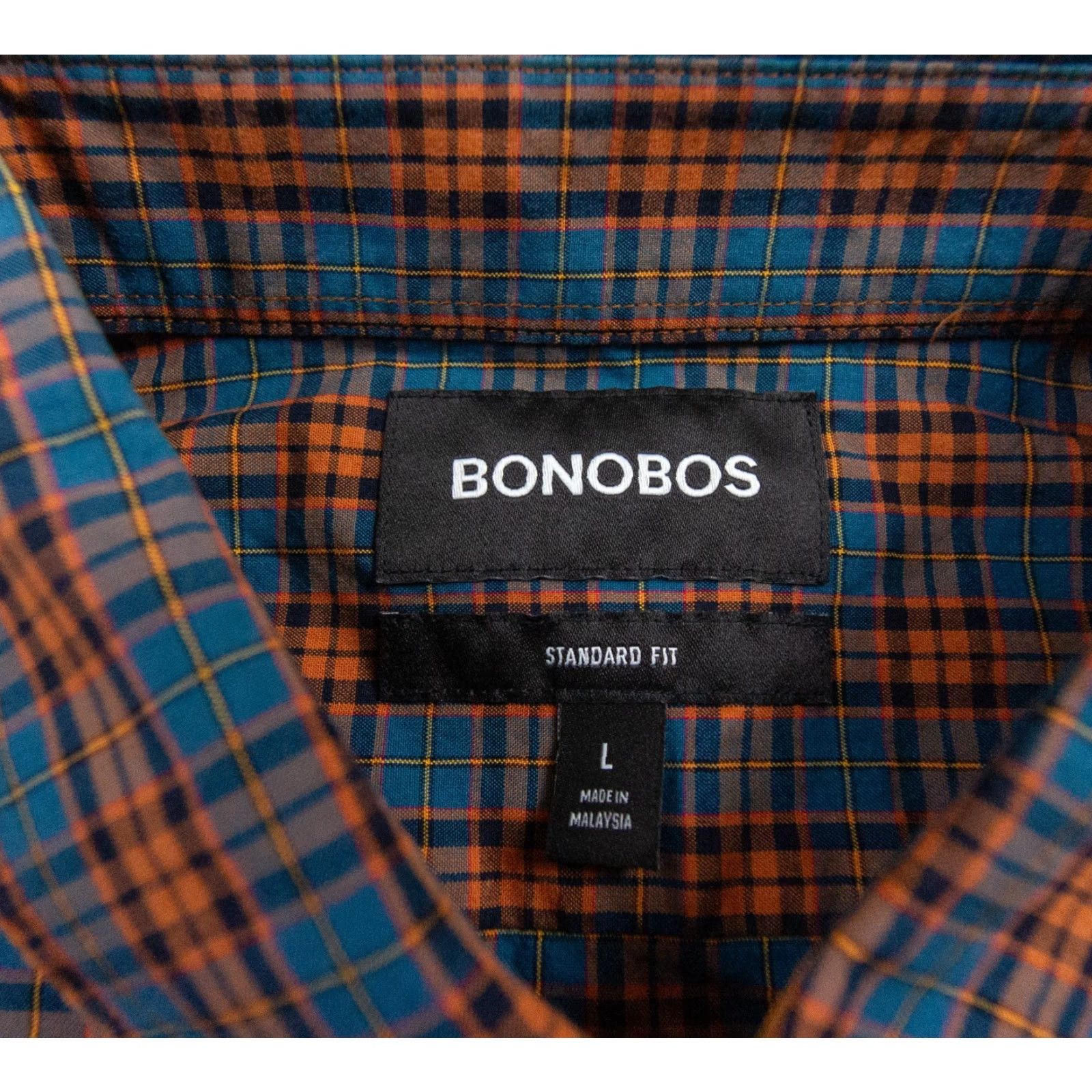 Bonobos Bonobos Shirt Mens Large Button-Down Long Sleeve Standard Fit Business Dress - Multicolor Cotton Size 42R - 5 Thumbnail