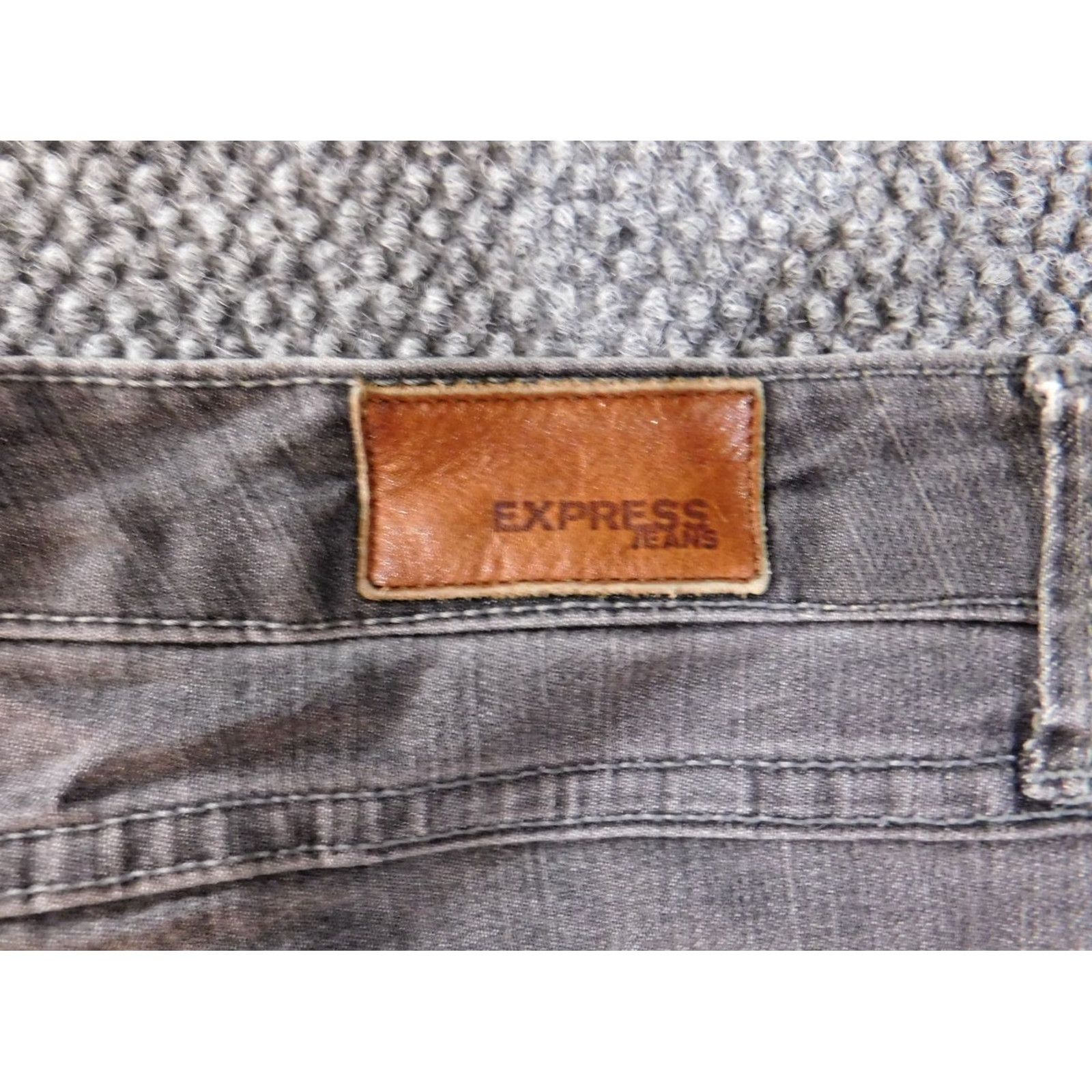 Express express jeans size 2 womens gray denim skinny ankle Size 26" / US 2 / IT 38 - 7 Thumbnail