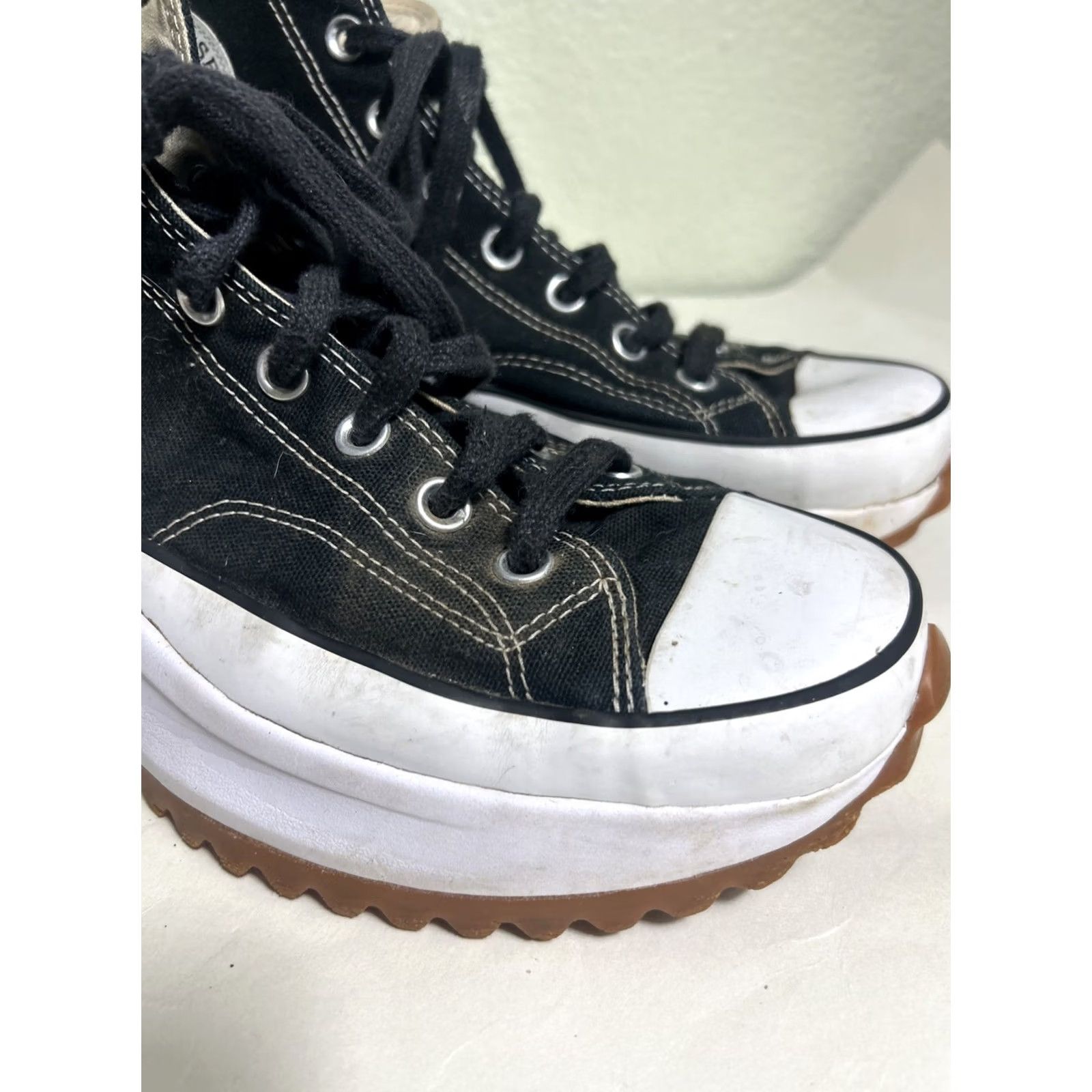 Converse Converse Run Star Platform High Top Shoes unisex M10 W11.5 Black Stars Sneaker Women Mens Size XL / US 12-14 / IT 48-50 - 2 Thumbnail