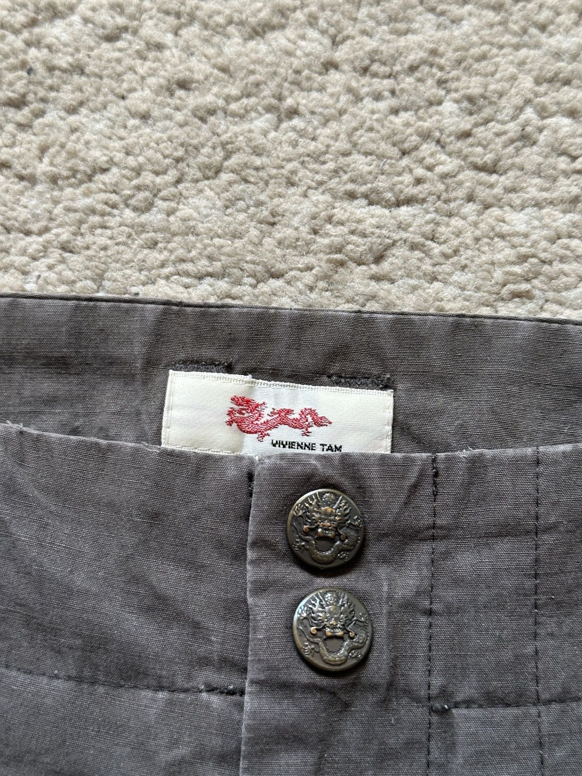 Vivienne Tam 1990s Vivienne Tam eyes drop knee Parachute Pant Size 29" - 7 Thumbnail