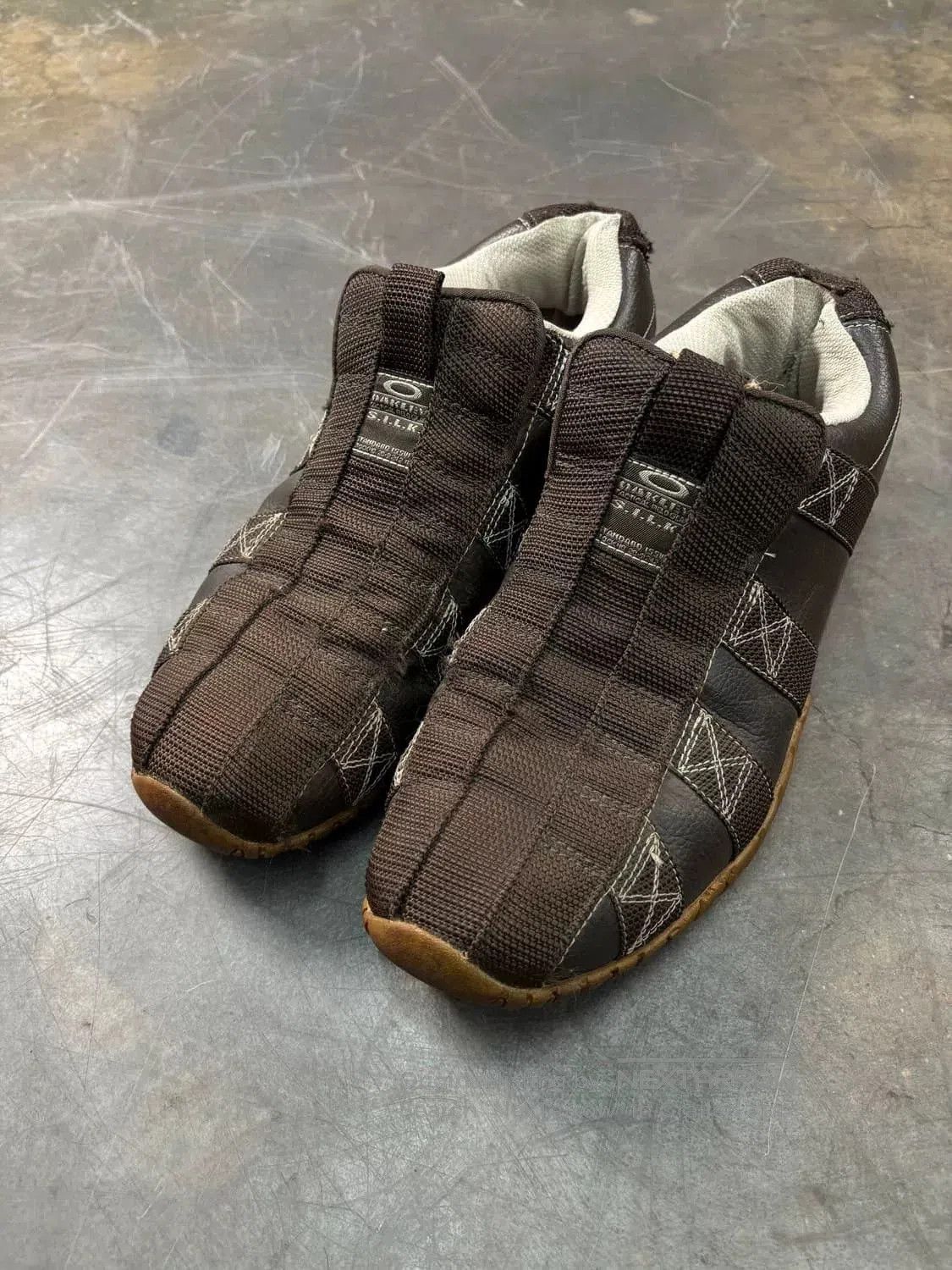 Oakley × Vintage Vintage Oakley Factory Pilot Suede Tan Shoes