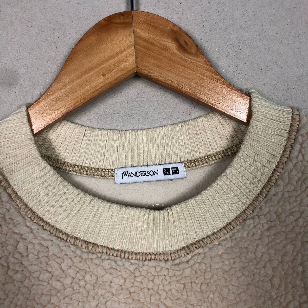 JW Anderson × Uniqlo J.W.Anderson X Uniqlo Beige Fleece Sherpa Sweatshirt Size US M / EU 48-50 / 2 - 4 Thumbnail