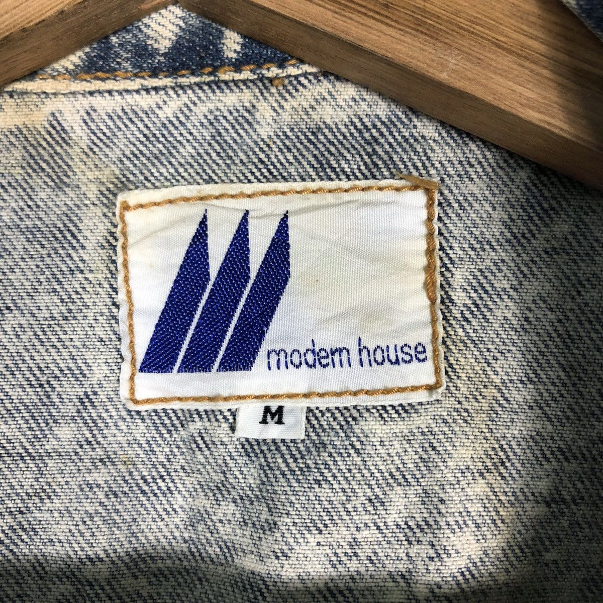 Japanese Brand 🔥Vintage Trucker Denim Jacket Biker Modern House Japan Size US M / EU 48-50 / 2 - 23 Thumbnail