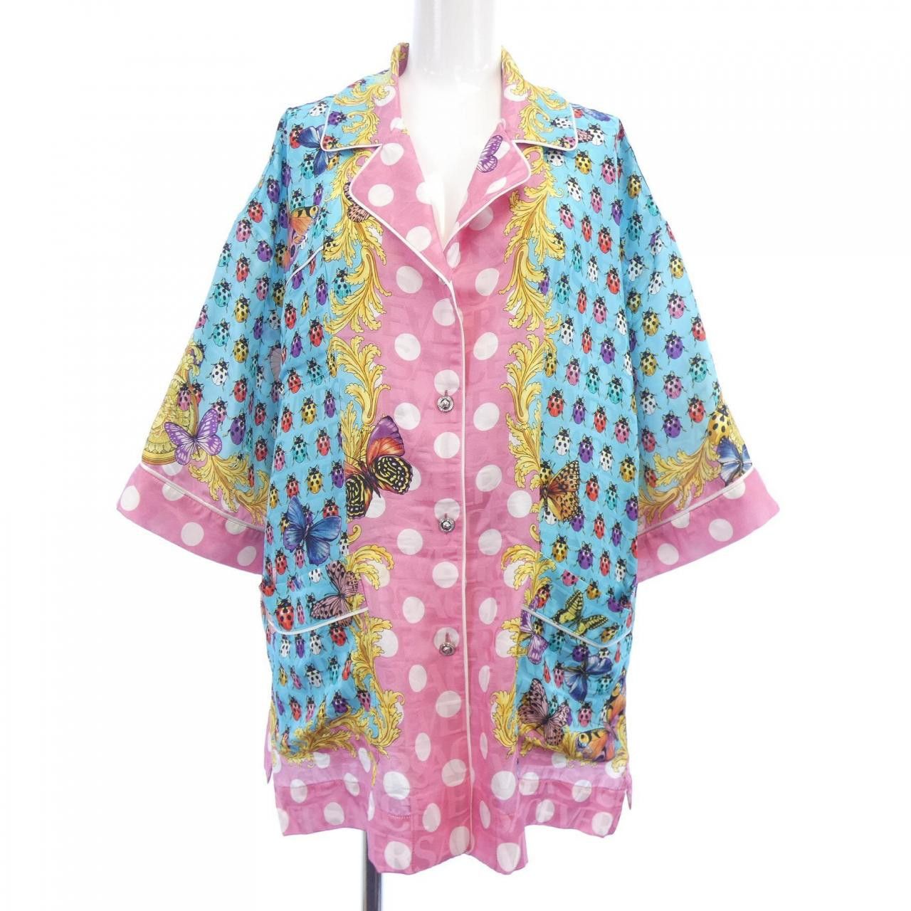 Versace Versace S/S Shirt Cotton Tops DUTY FREE for USA