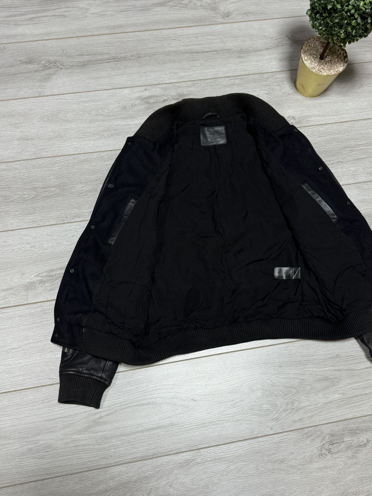 Allsaints Allsaints bomber varsity wool leather jacket buttons Size US L / EU 52-54 / 3 - 8 Thumbnail