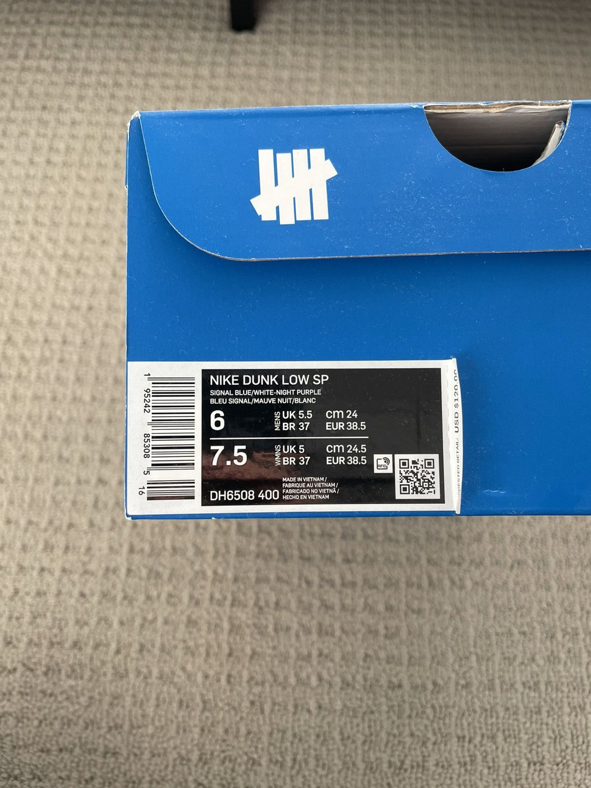 Nike Nike Undefeated x Dunk Low SP ‘5 On It’ Size US 7.5 / IT 37.5 - 8 Thumbnail