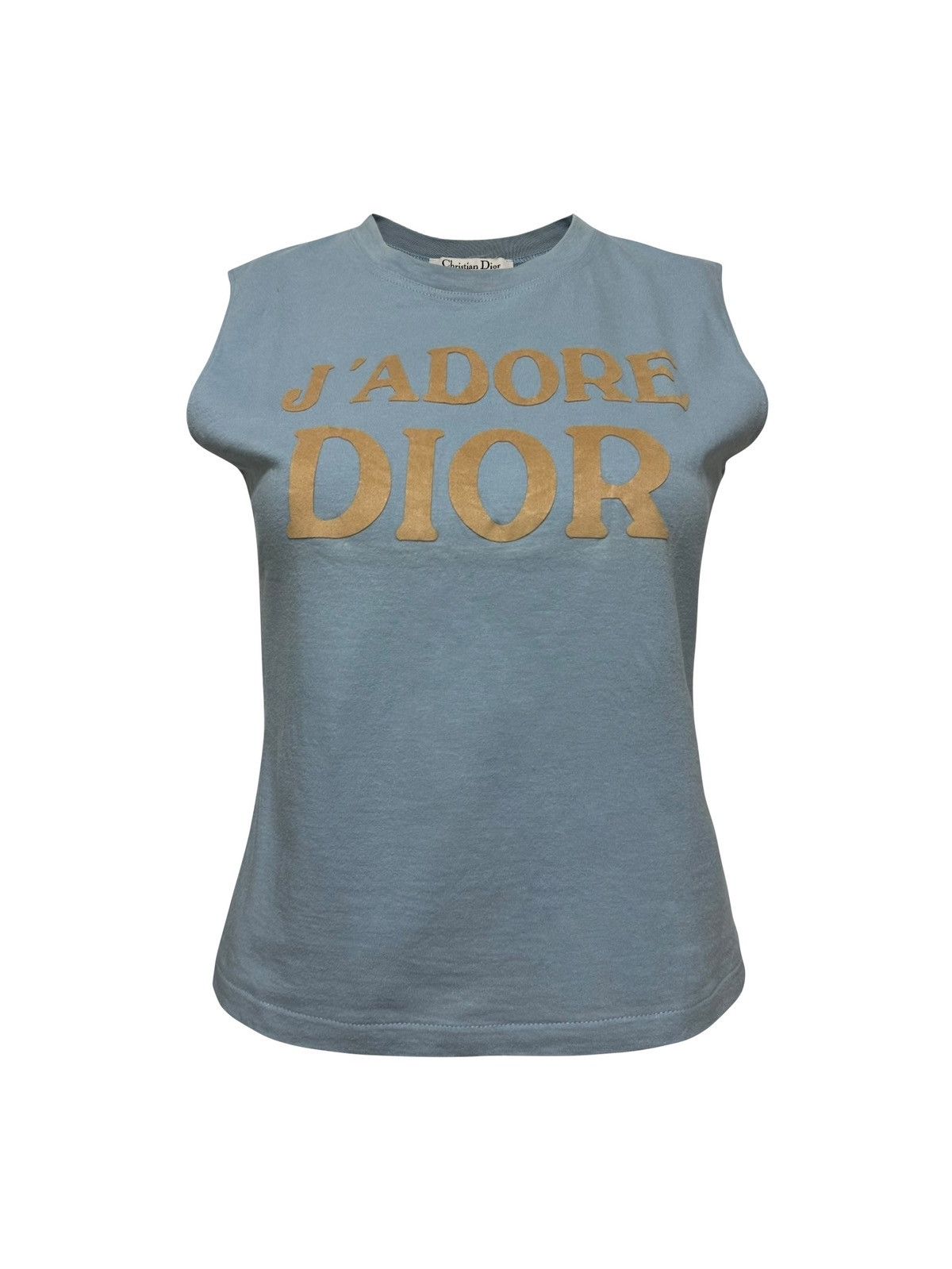 Dior CHRISTIAN DIOR Spring Summer 2003 "J'ADORE DIOR" Tank Top Size M / US 6-8 / IT 42-44 - 1 Thumbnail
