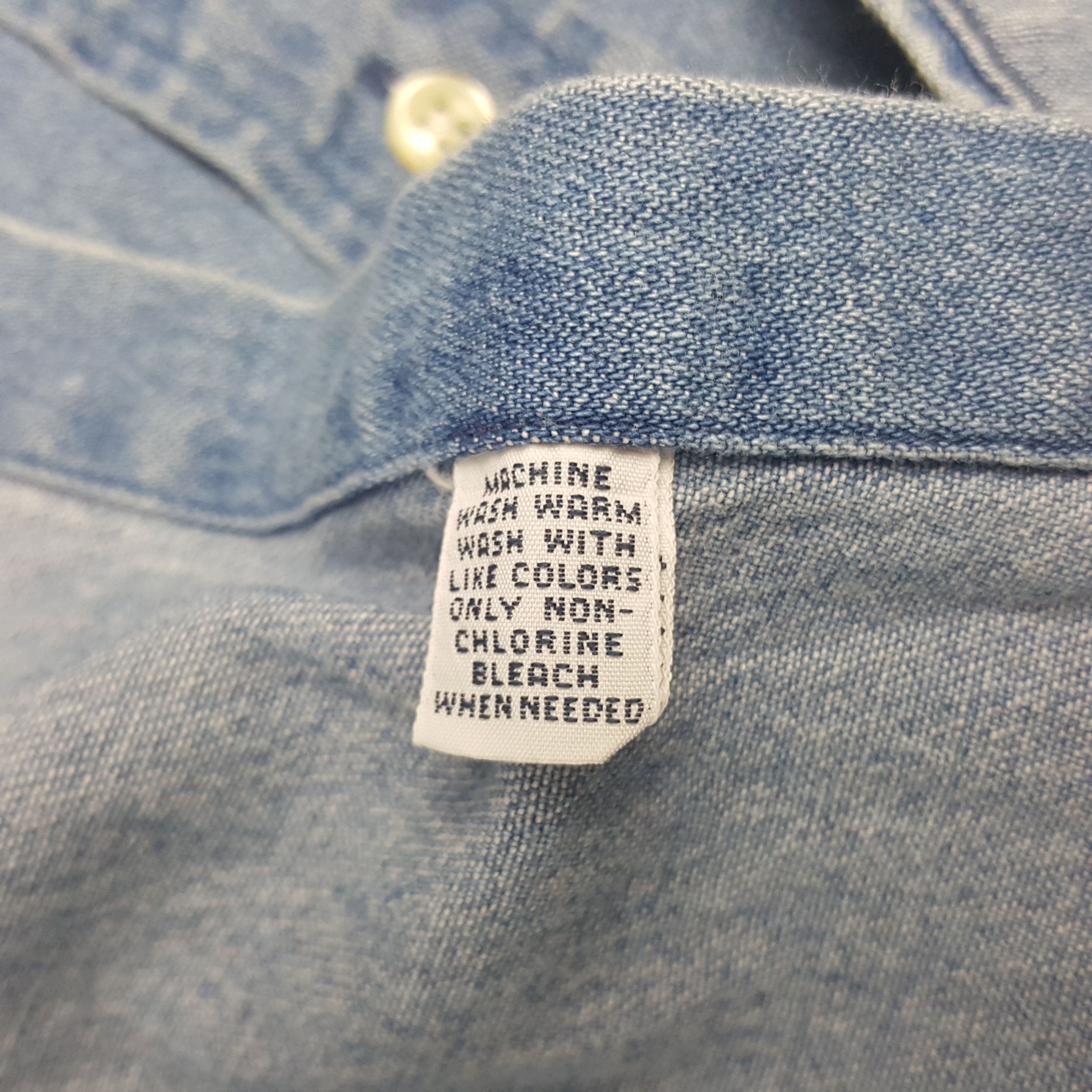 Polo Ralph Lauren Vintage Polo Ralph Lauren Denim Button Up Shirt Size US L / EU 52-54 / 3 - 8 Thumbnail