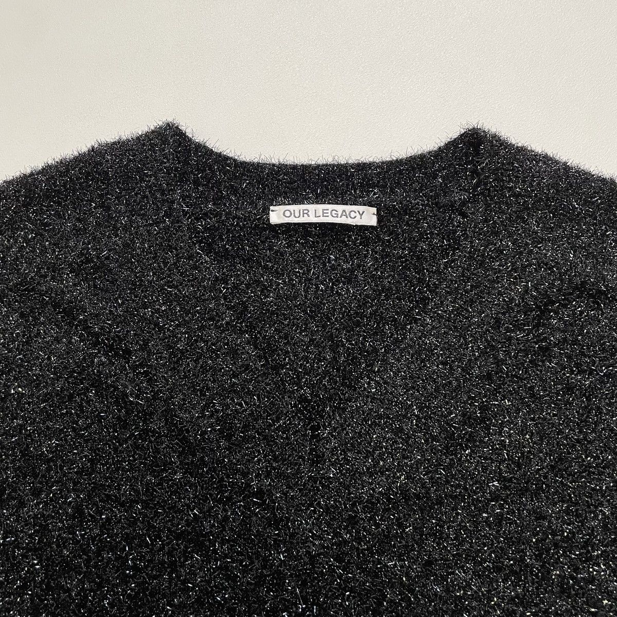 Our Legacy Sample ‘Black Glitter’ Raglan Sweater Size US L / EU 52-54 / 3 - 5 Thumbnail