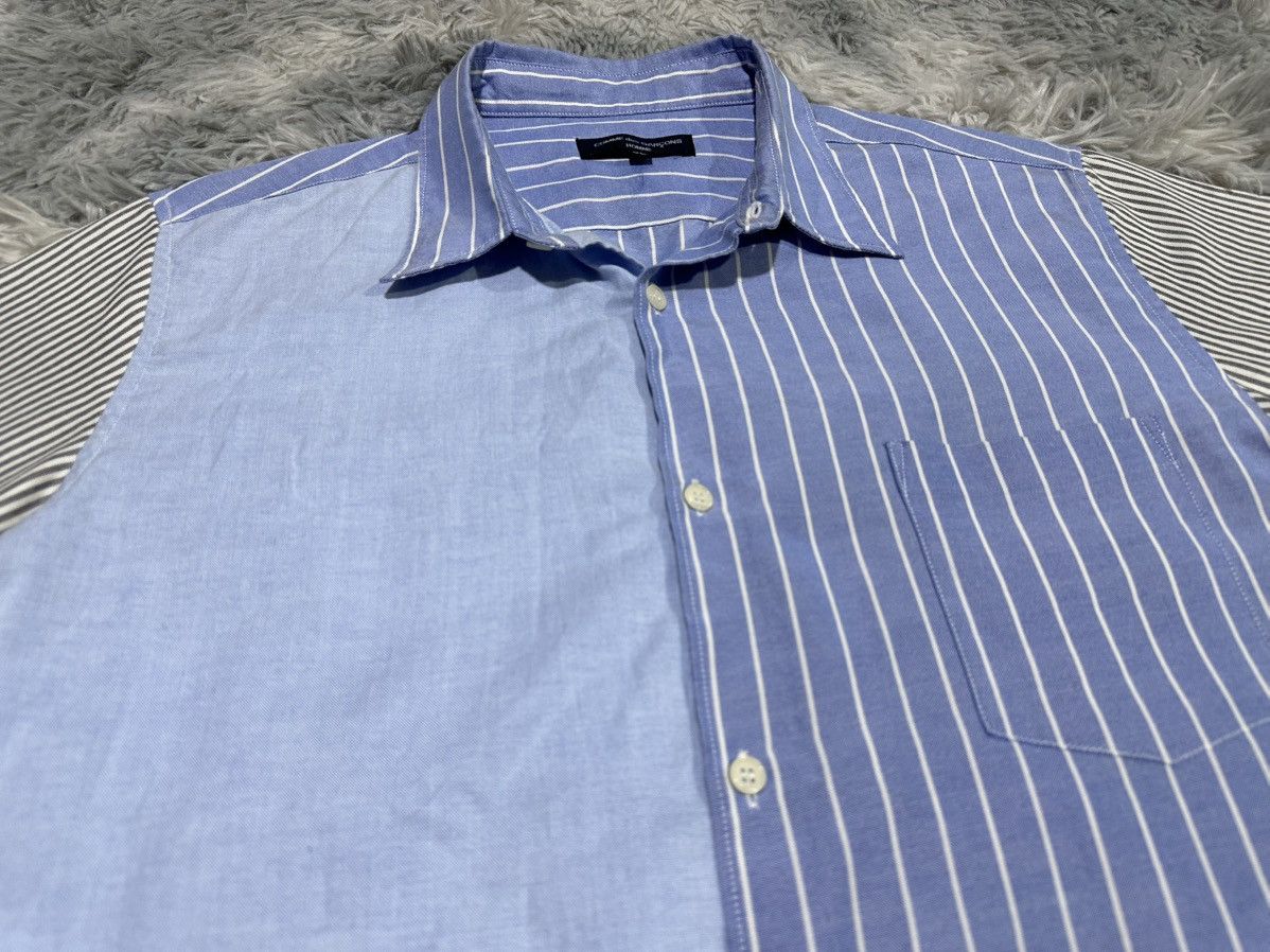 Comme des Garcons Homme 🔥Comme Des Garcons Homme Shirt Ss Crazy Striped Size US XL / EU 56 / 4 - 3 Thumbnail