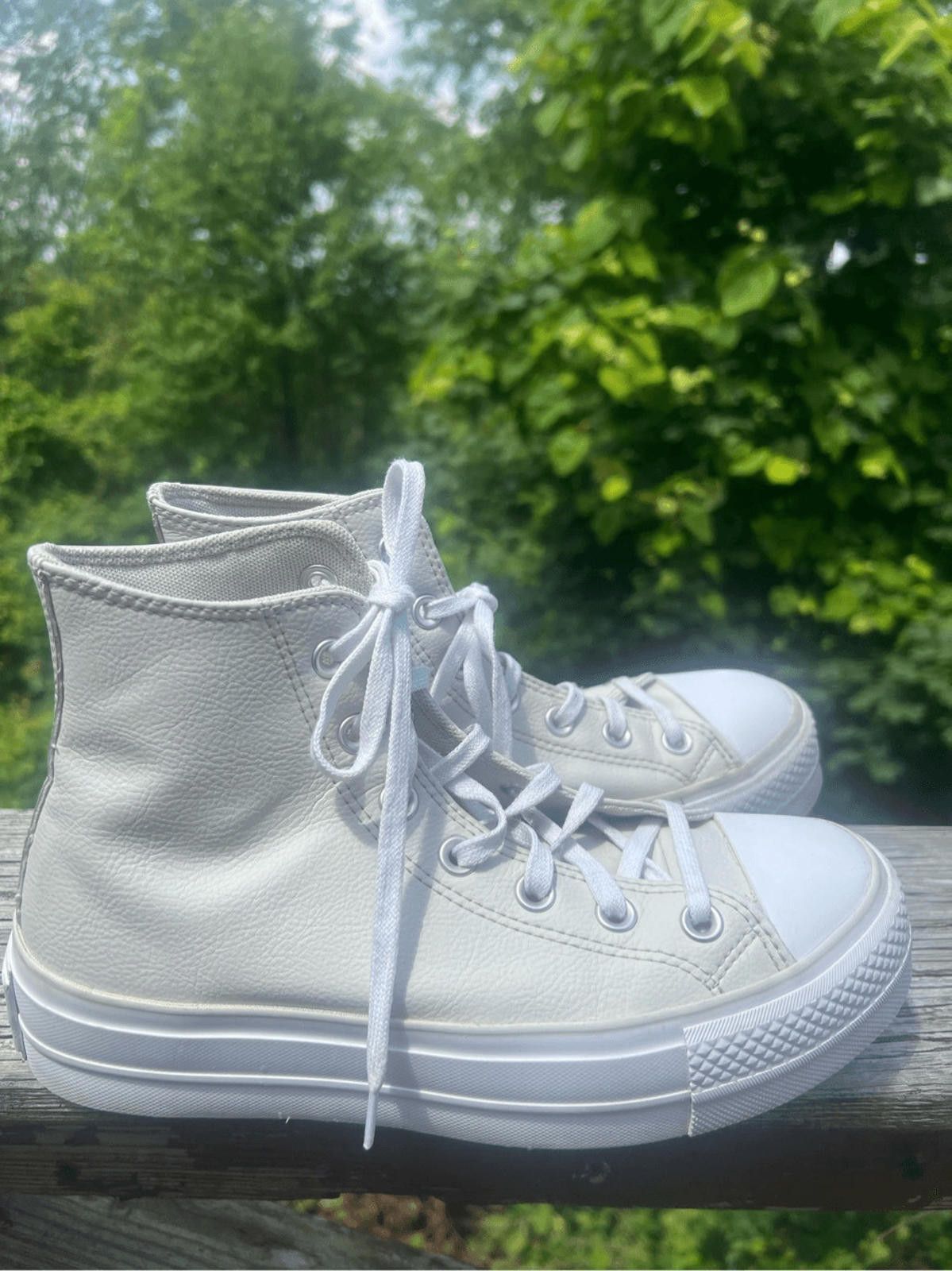 Converse Converse Chuck Taylor LIFT High Top Sneakers 7 Bone White Size US 7 / IT 37 - 2 Thumbnail