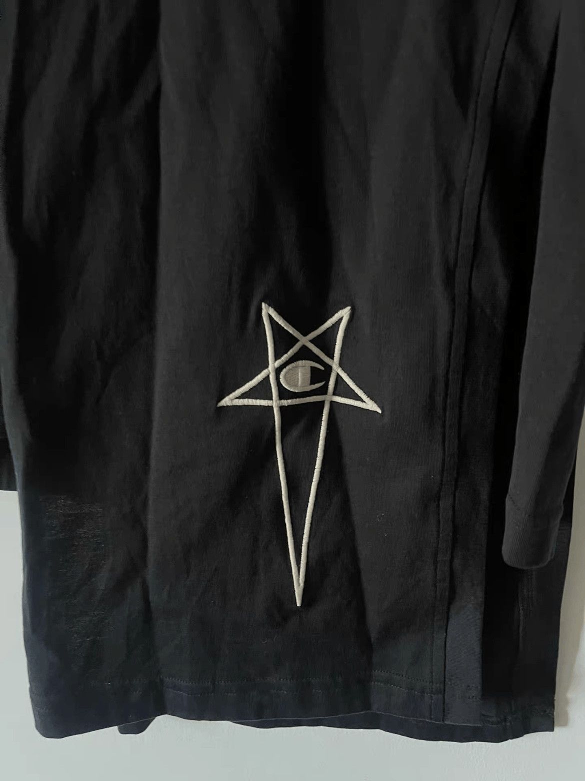 Rick Owens Rick Owens x Champion Layers Tee-2508 Size US XS / EU 42 / 0 - 3 Thumbnail