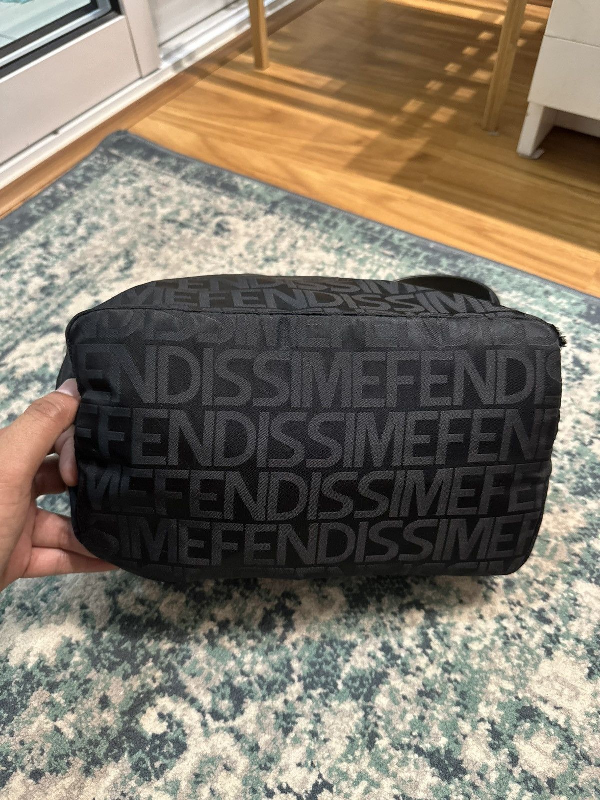 Fendi 1980 - Fendissime By Fendi Monogram Nylon & Leather Handbag Size ONE SIZE - 6 Thumbnail