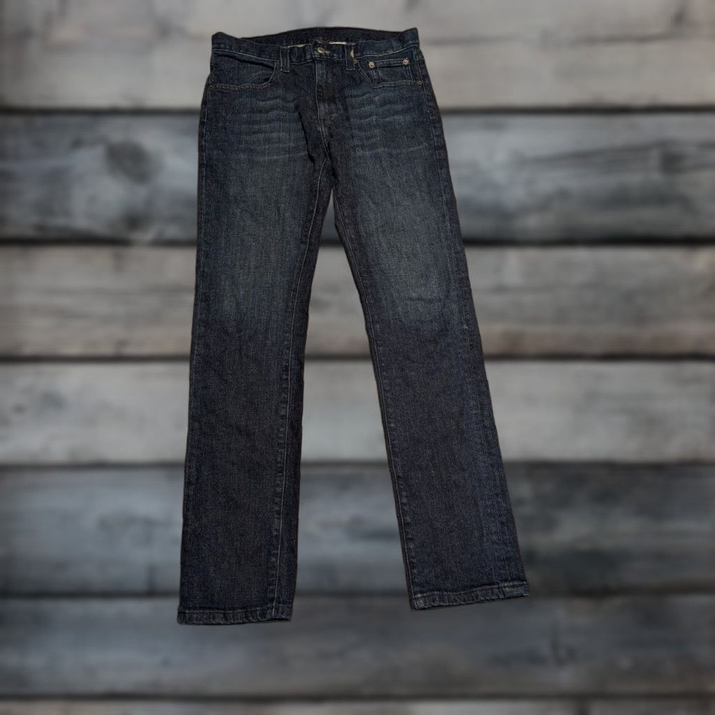 Harley Davidson Harley-Davidson Men's Black Label Core Skinny Fit Dark Blue Jeans 99031-16VM 5-Pocket Denim Zip Button Slim Mid Rise Regular 30X32 Mens Jeans Blue Size US 30 / EU 46 - 1 Thumbnail