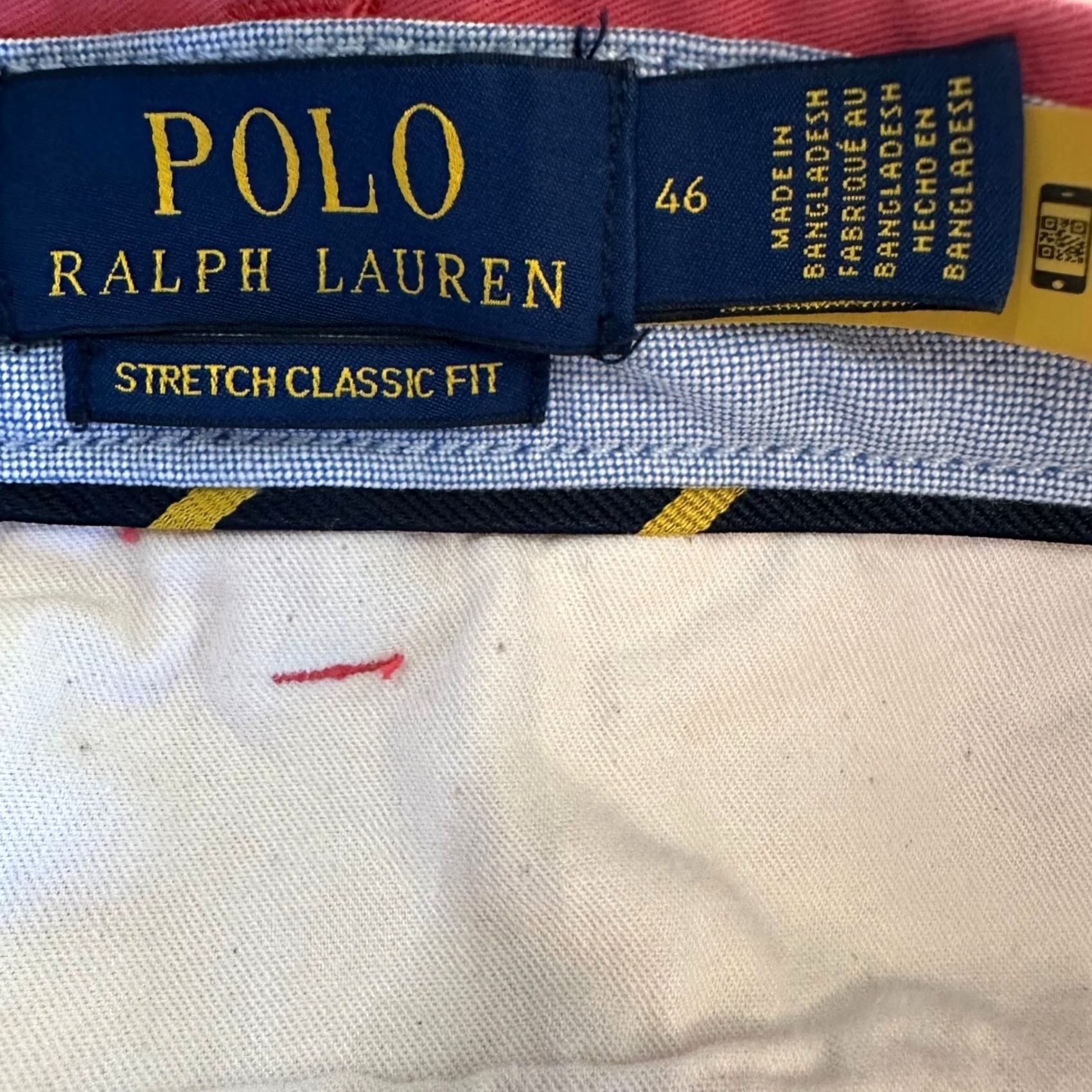 Polo Ralph Lauren Polo Ralph Lauren Mens 46 Pink Stretch Classic Fit Chino Shorts Cotton Twill 6in Size US XXL / EU 58 / 5 - 6 Thumbnail
