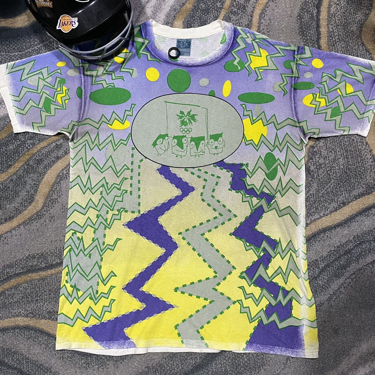 Japanese Brand × Mizuno × USA Olympics Vintage 1998 Olympics Nagano All Over Print Shirt Size US M / EU 48-50 / 2 - 1 Thumbnail