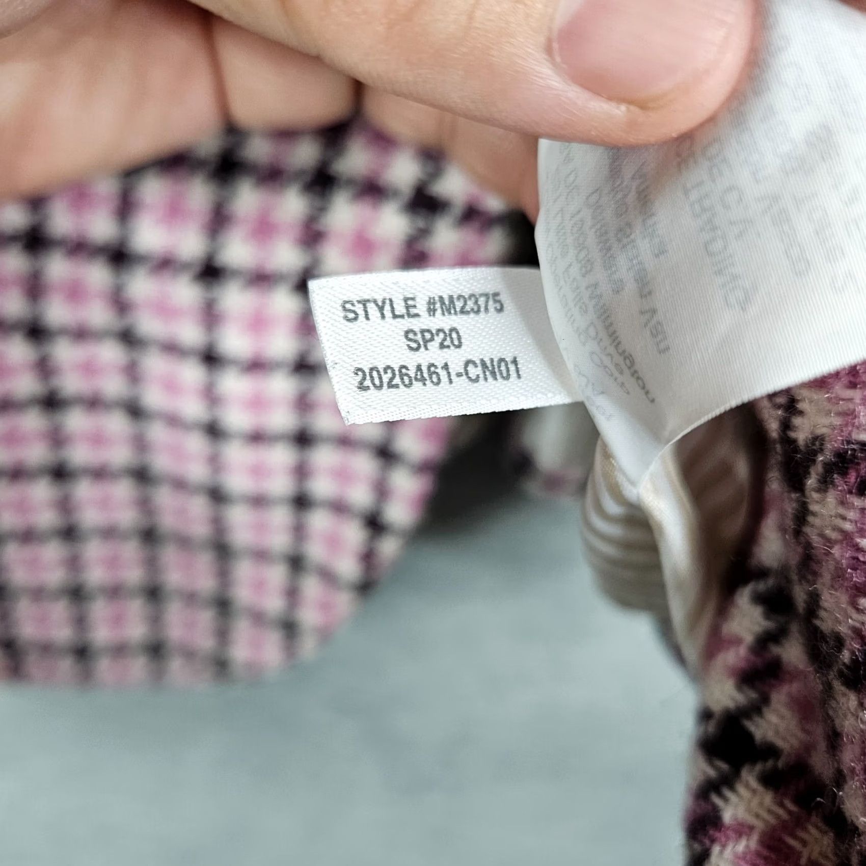 J.Crew J.Crew Blazer Shirt Women's XS Houndstooth Wool Blend Two Buttons Lightweight Classic Jacket Multicolor Fall Spring Summer Winter Regular Size XS / US 0-2 / IT 36-38 - 5 Thumbnail