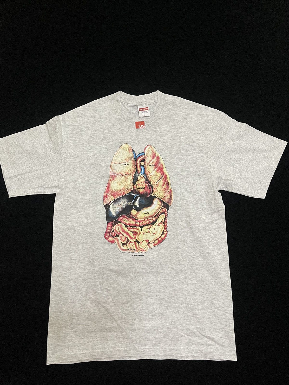 Supreme guts tee grey Small