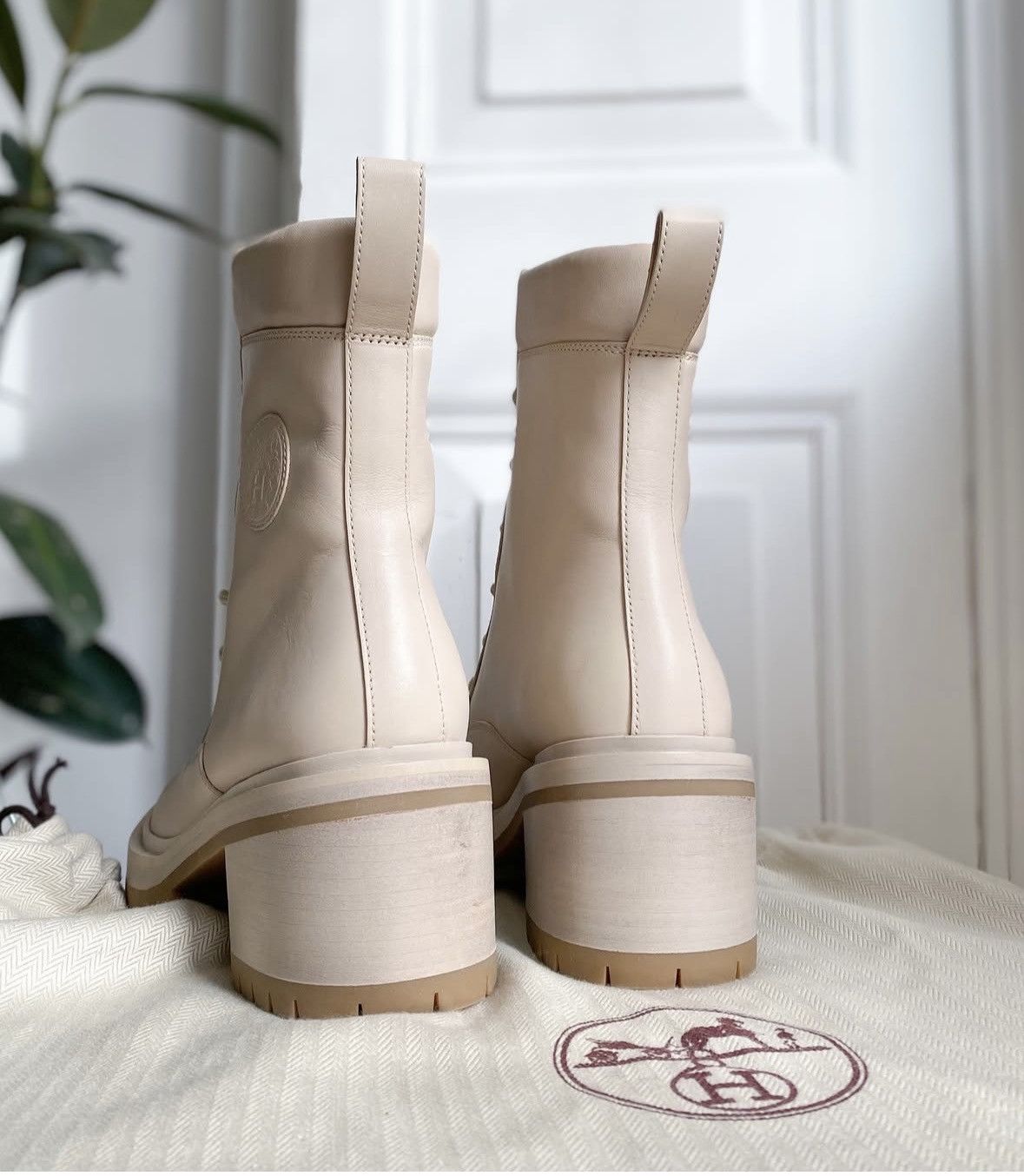 Hermes Hermes leather combat boots Size US 8 / IT 38 - 5 Thumbnail
