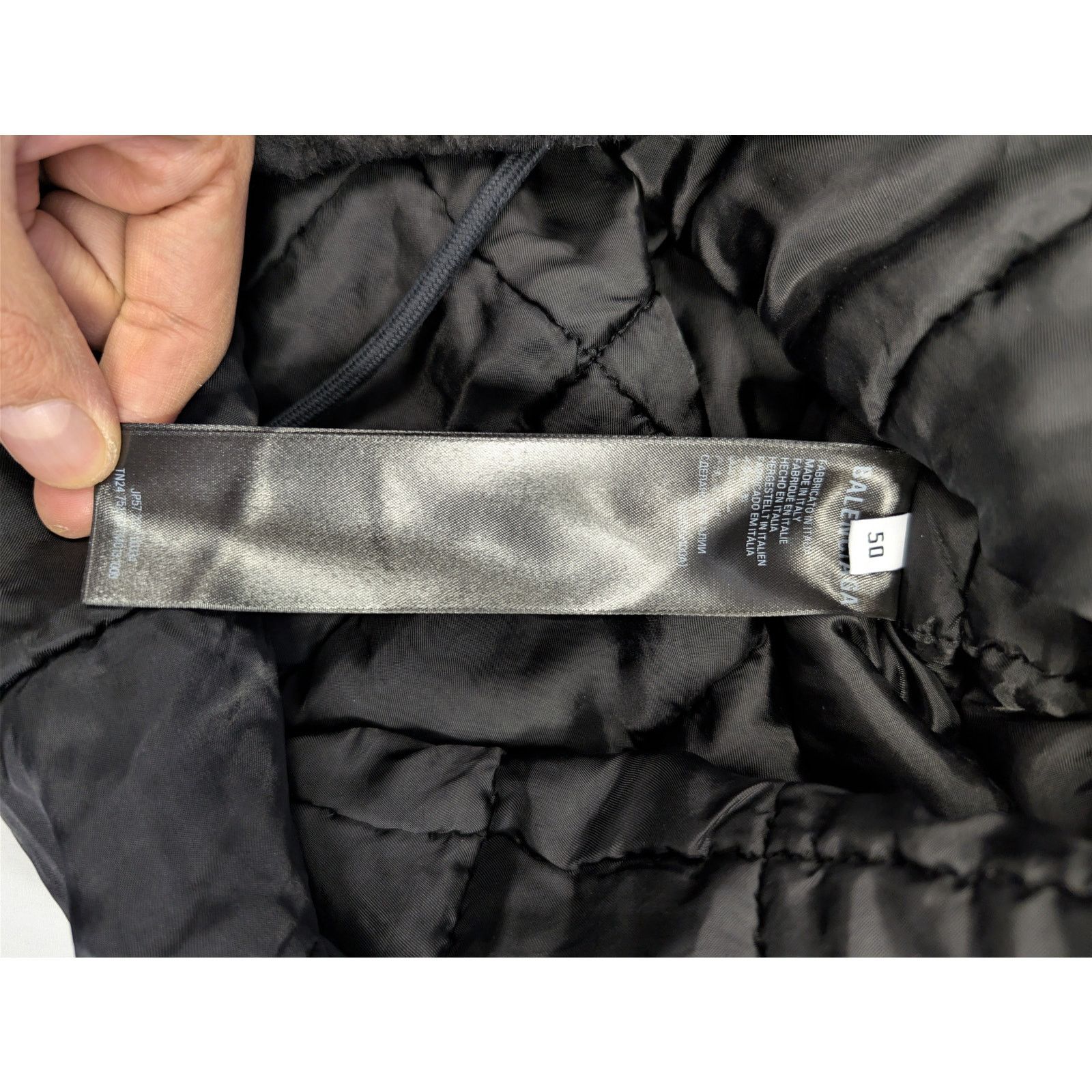Balenciaga o1rshd1 Nylon Satin Parka Long Coat in Black Size US M / EU 48-50 / 2 - 15 Thumbnail