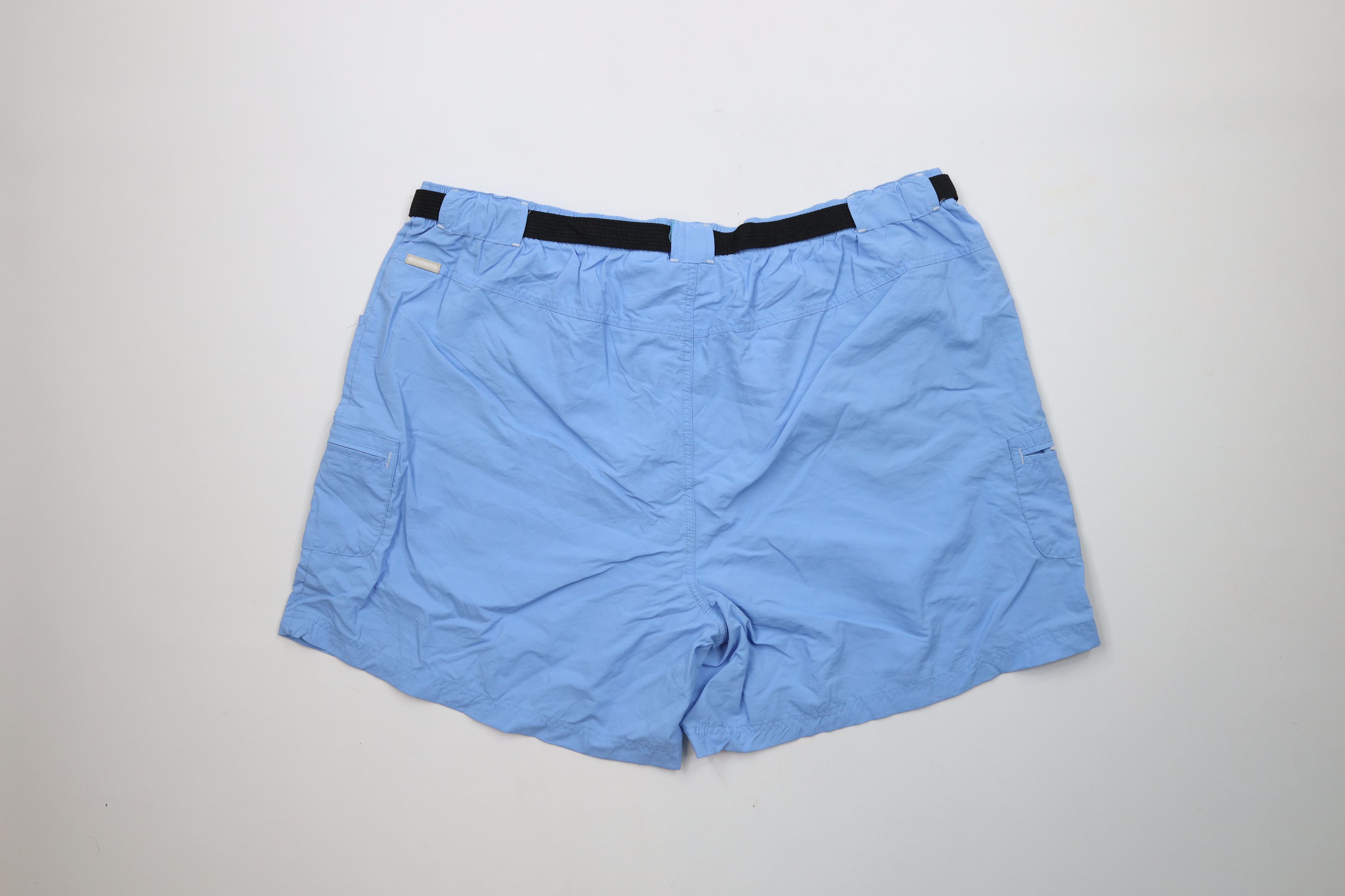 Columbia × Vintage Deadstock Vintage Y2K Columbia Cargo Shorts Light Blue Size 39" - 9 Thumbnail