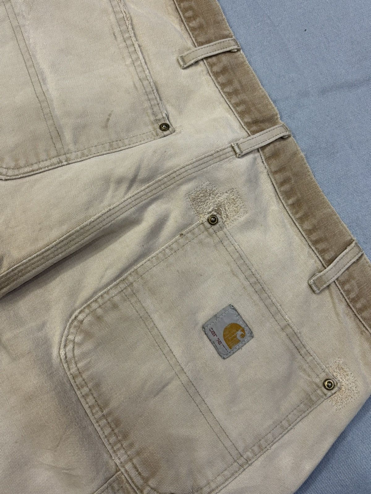 Carhartt Sunfade Carhartt BO1 BRN Double knee denim Size US 32 / EU 48 - 8 Thumbnail