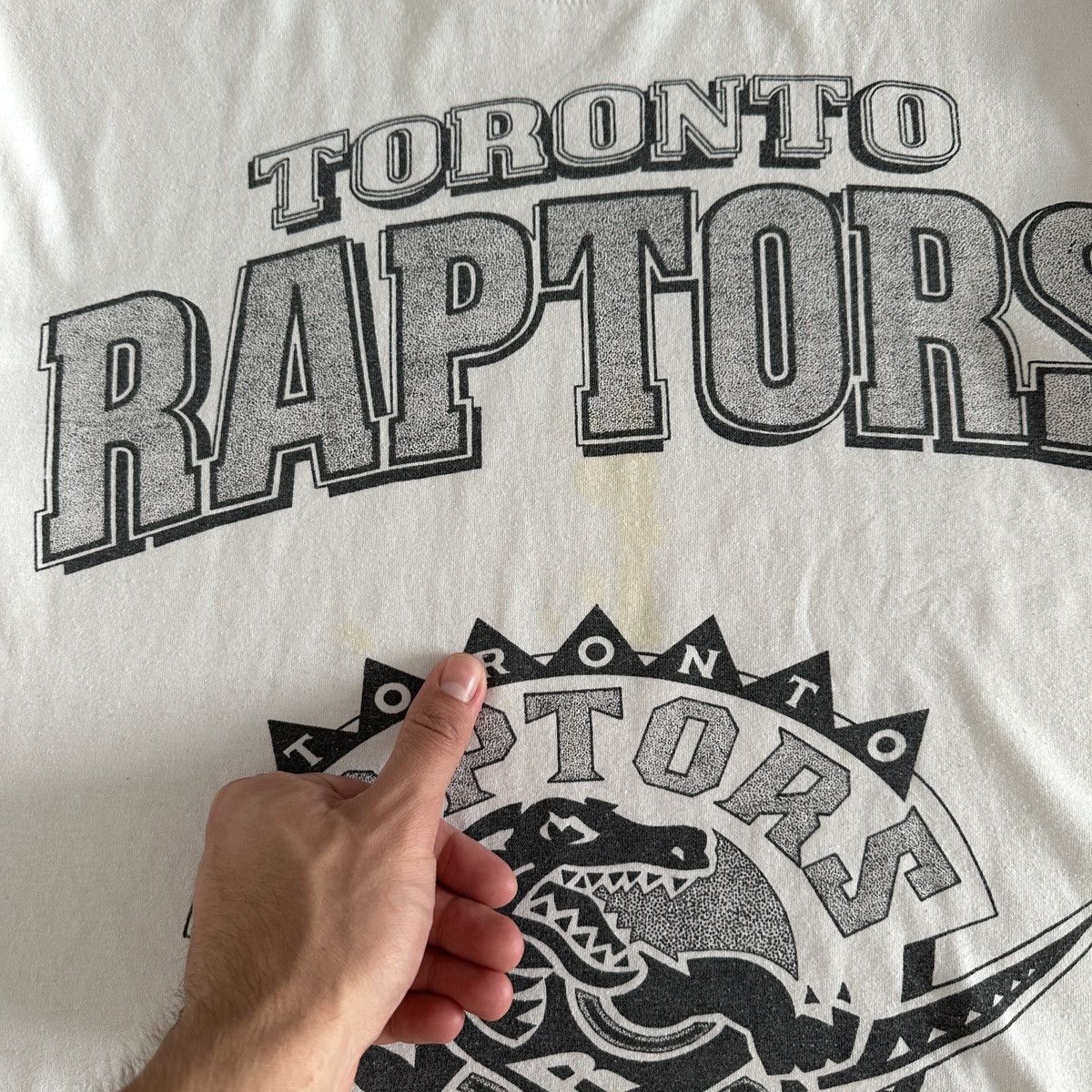 NBA Vintage 90s Toronto Raptors NBA Starter Champion tee y2k og Size US M / EU 48-50 / 2 - 4 Thumbnail
