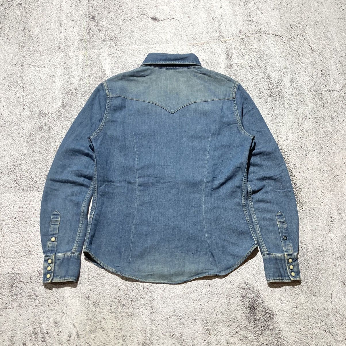 Hysteric Glamour Vintage Hysteric Glamour Western Shirt Denim Blue Jeans Size US S / EU 44-46 / 1 - 11 Thumbnail