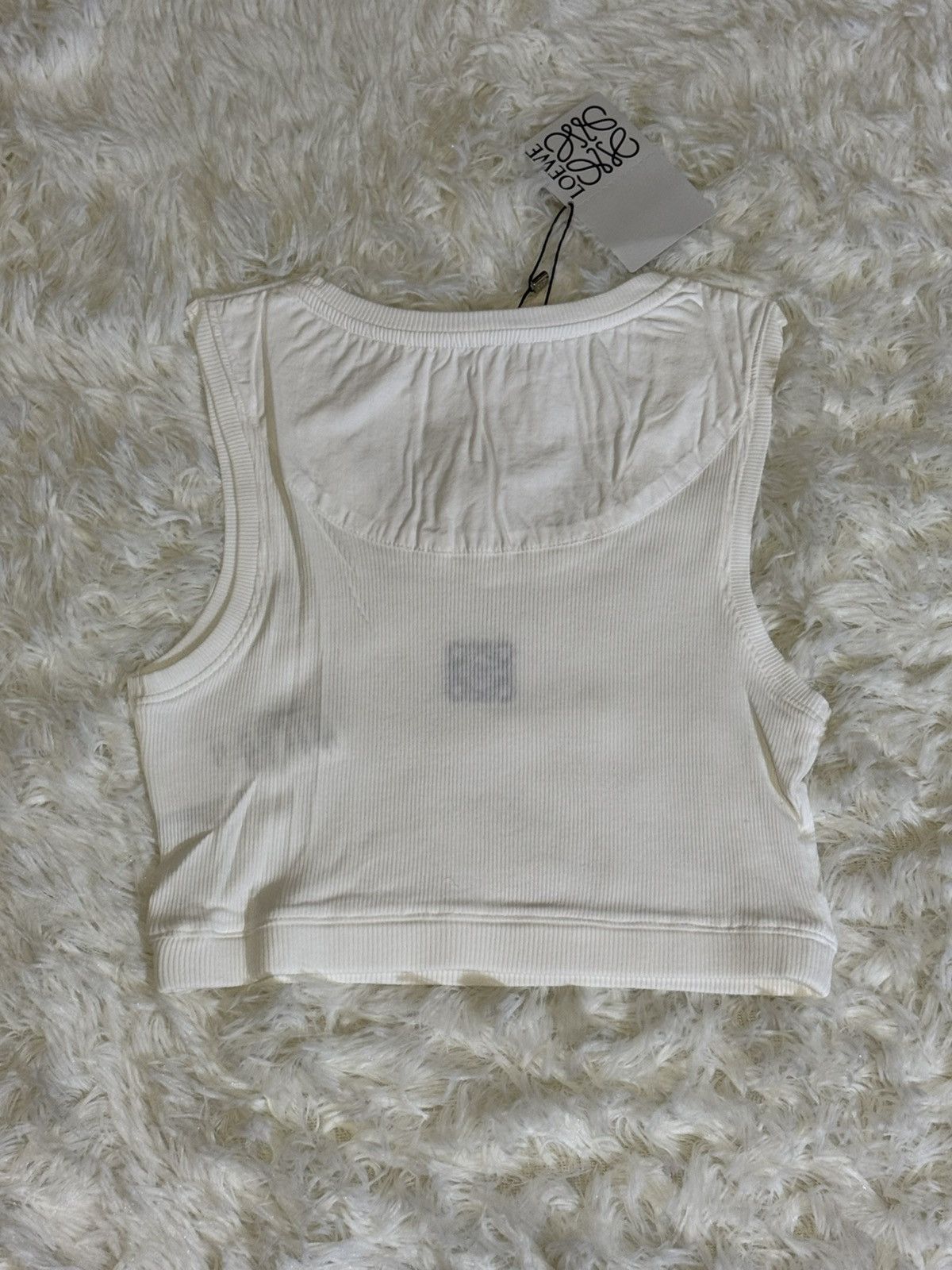 Loewe Loewe white crop top Size M / US 6-8 / IT 42-44 - 2 Thumbnail