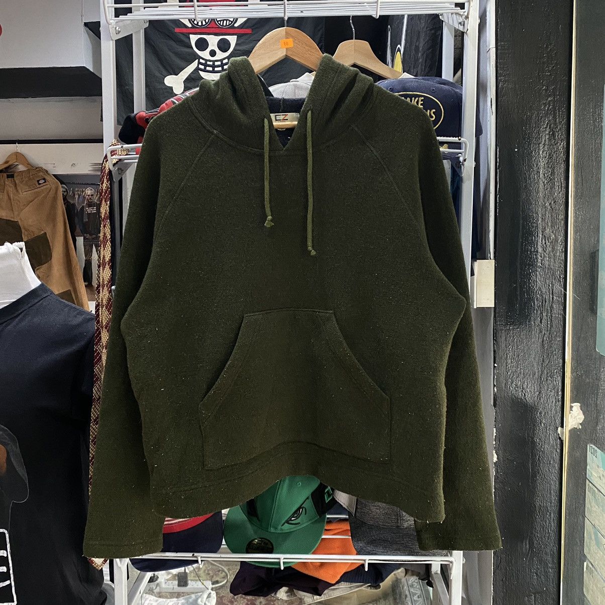 Ermenegildo Zegna EZ By Zegna Plain Wool Hoodie Size US L / EU 52-54 / 3 - 1 Thumbnail