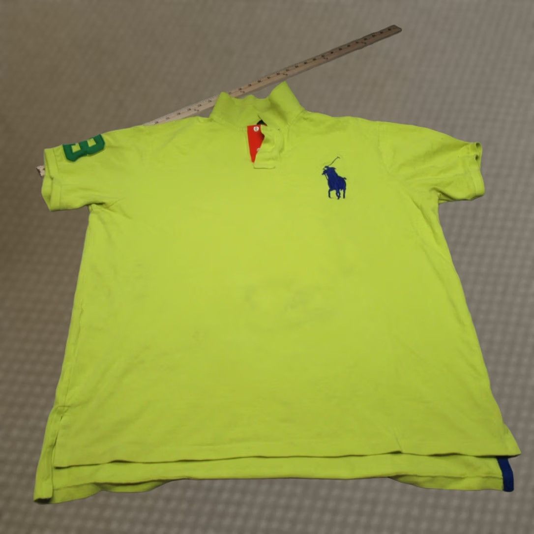 Polo Ralph Lauren Polo Ralph Lauren Shirt Mens Big 2X Yellow Custom Fit Golf Pony READ Size US XXL / EU 58 / 5 - 1 Thumbnail